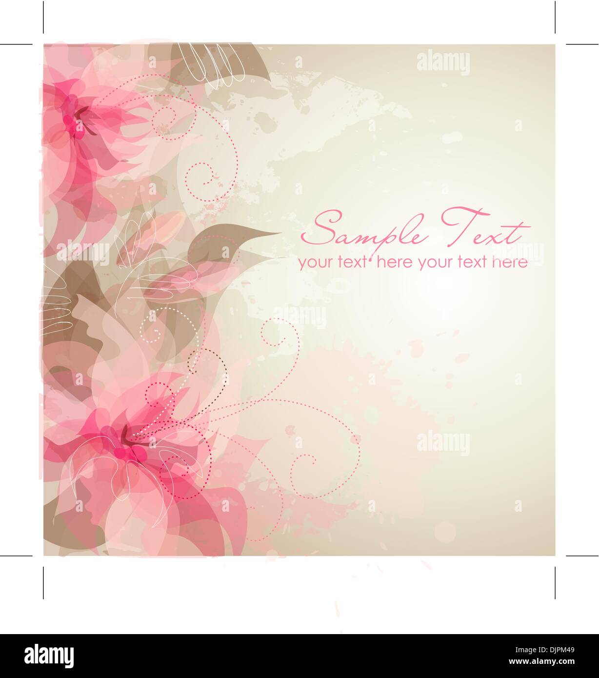 Romantic Flower Background Stock Vector Image & Art - Alamy