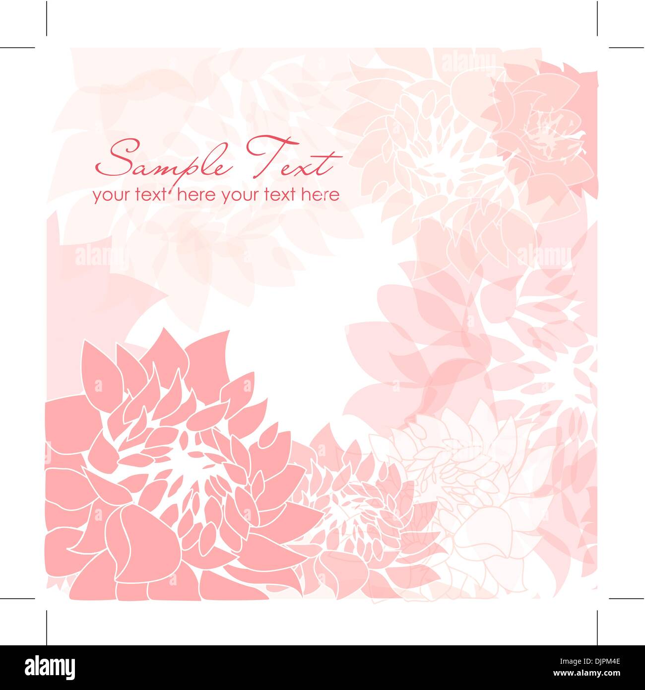 Romantic Flower Background Stock Vector Image & Art - Alamy
