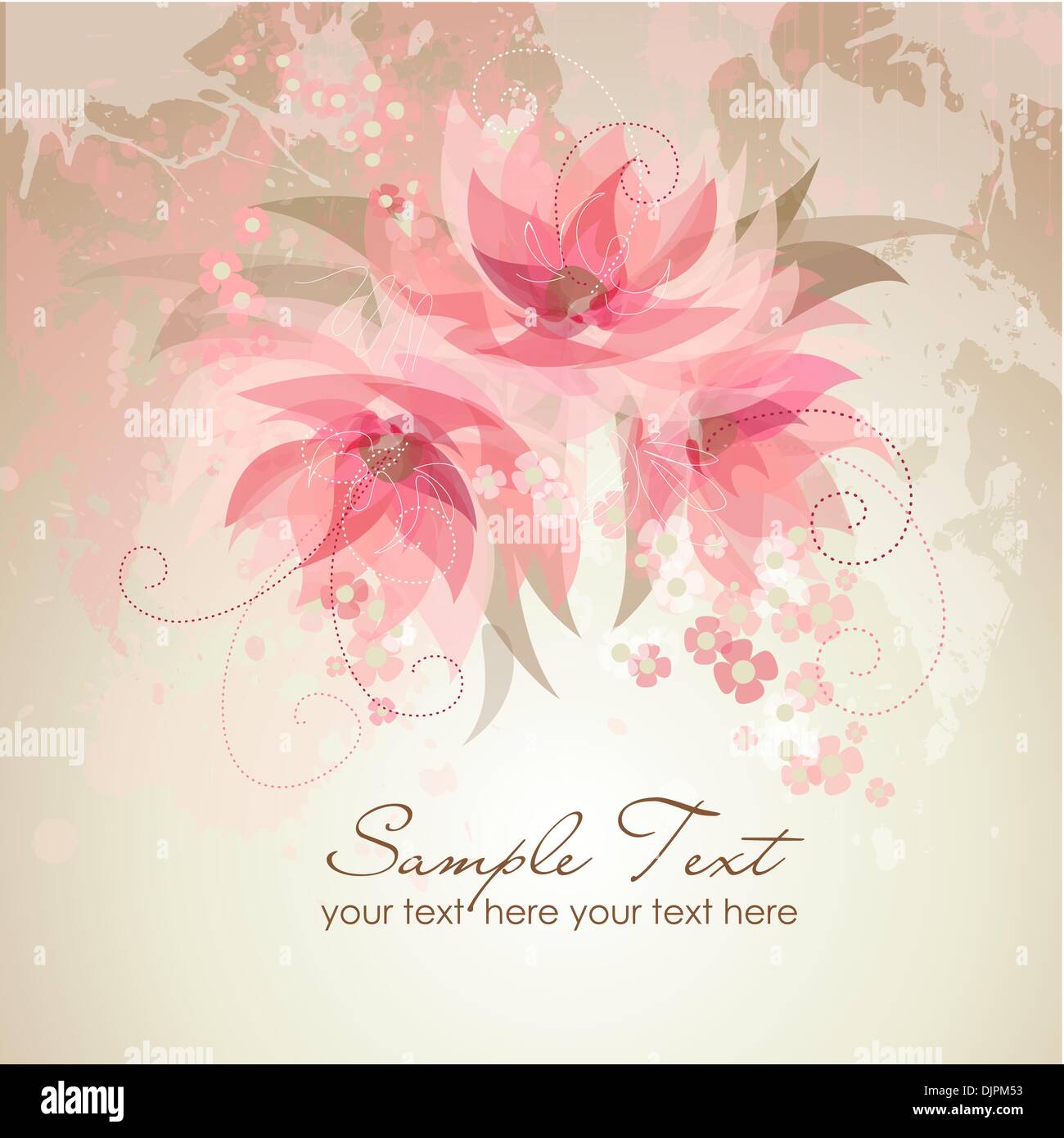 Romantic Flower Background Stock Vector Image & Art - Alamy