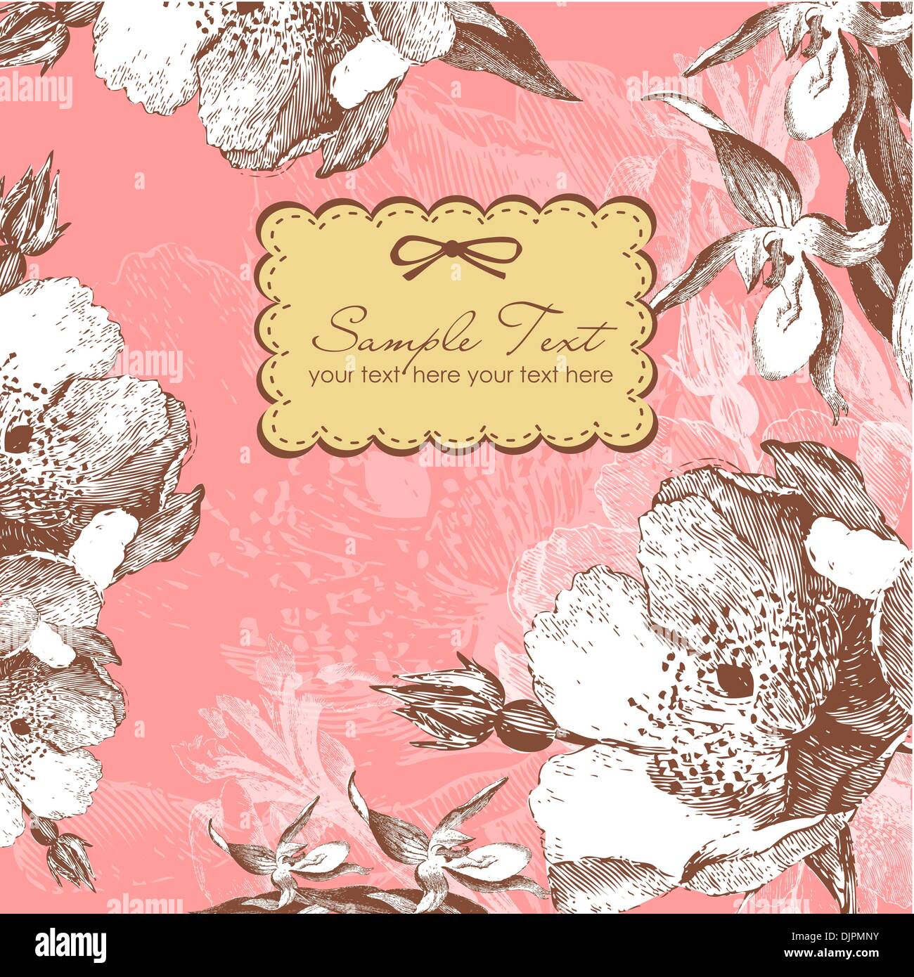 vintage flower background Stock Vector Image & Art - Alamy