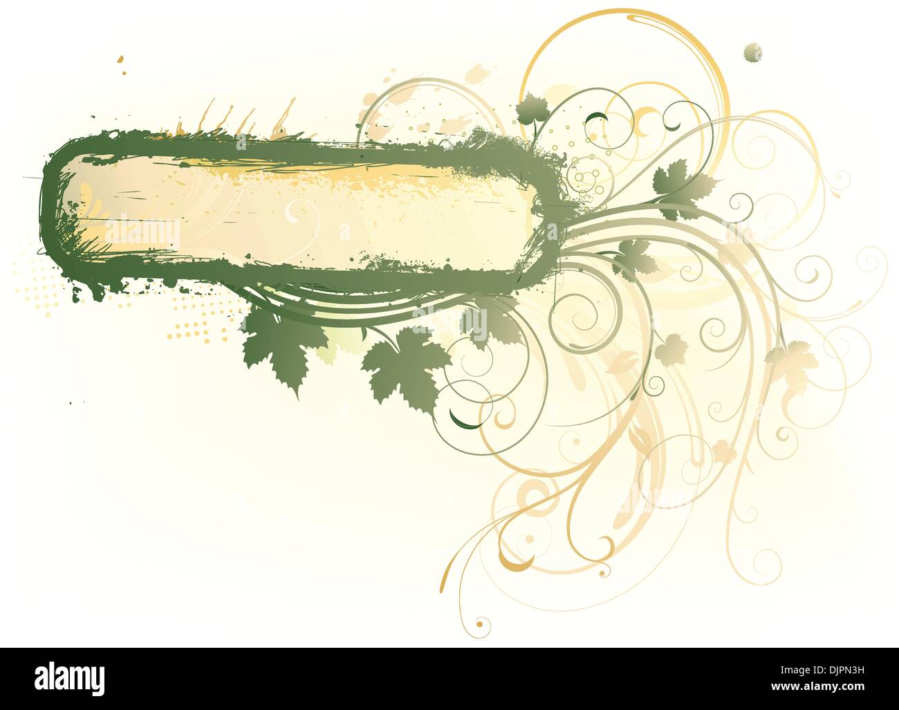 Vector illustration of style Floral Decorative frame Stock Vector Image ...