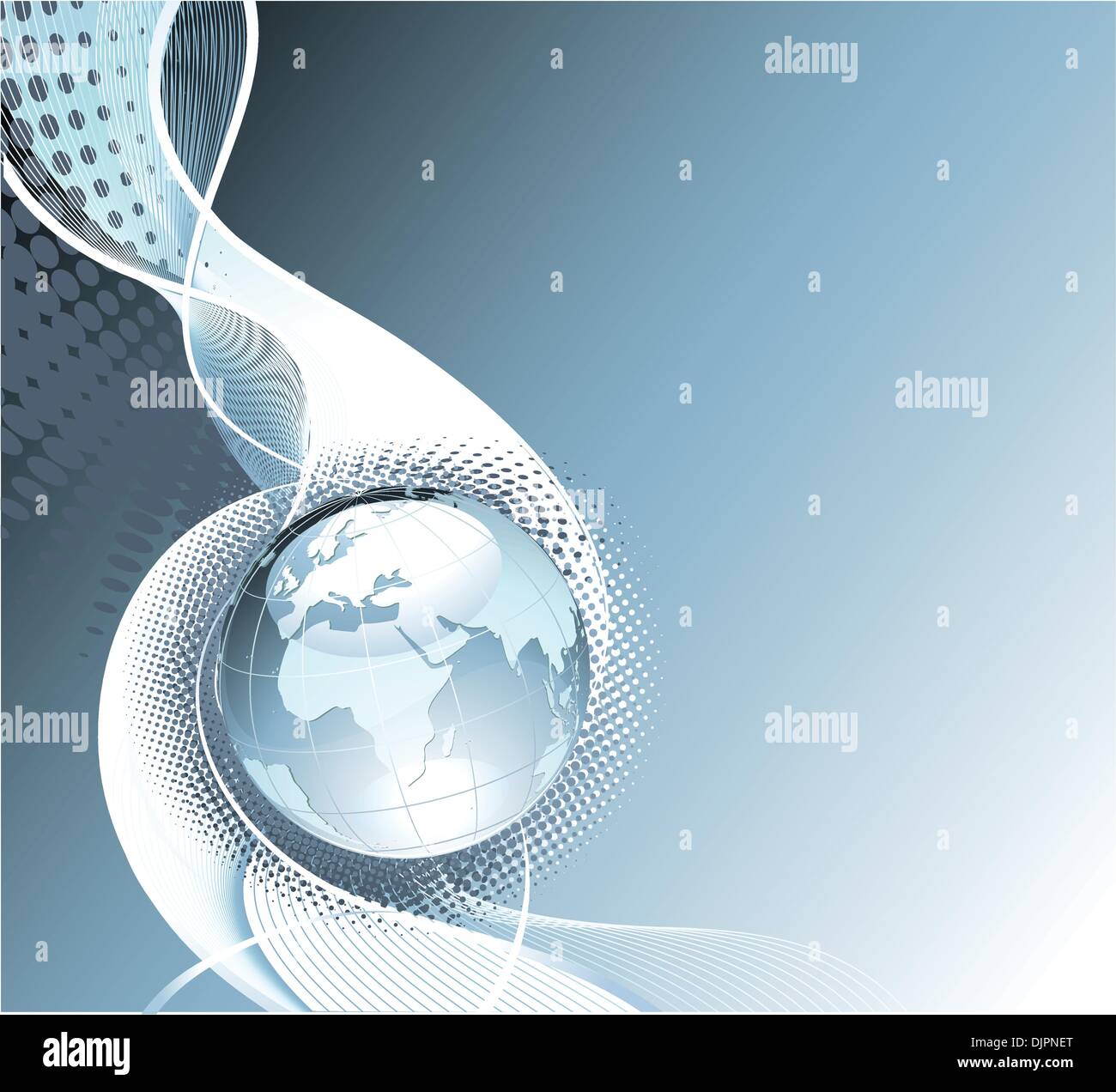 Vector illustration of abstract Background with Glossy Earth Globe ...