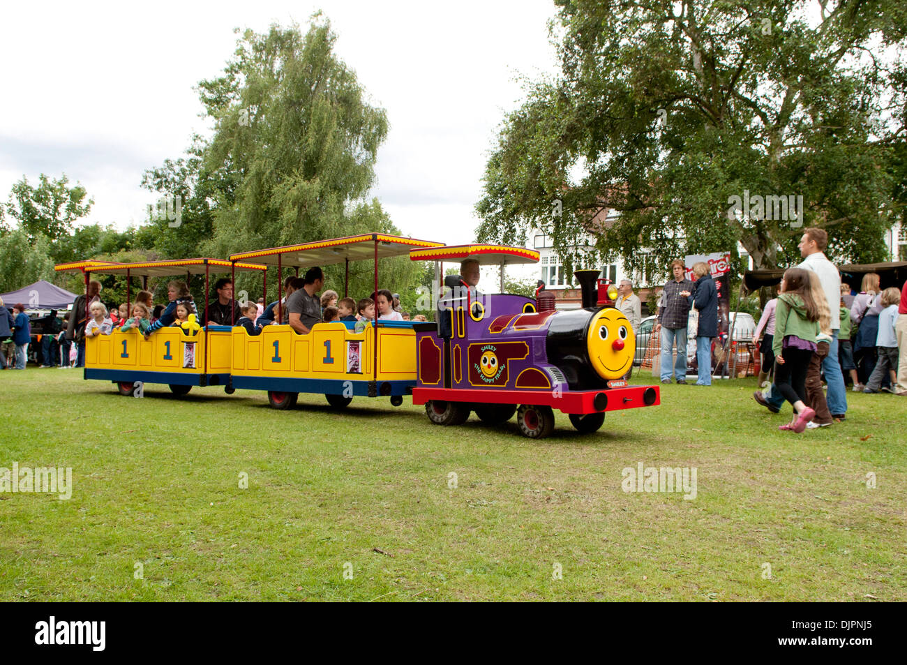 Children's train Barnes Fair Stock Photo
