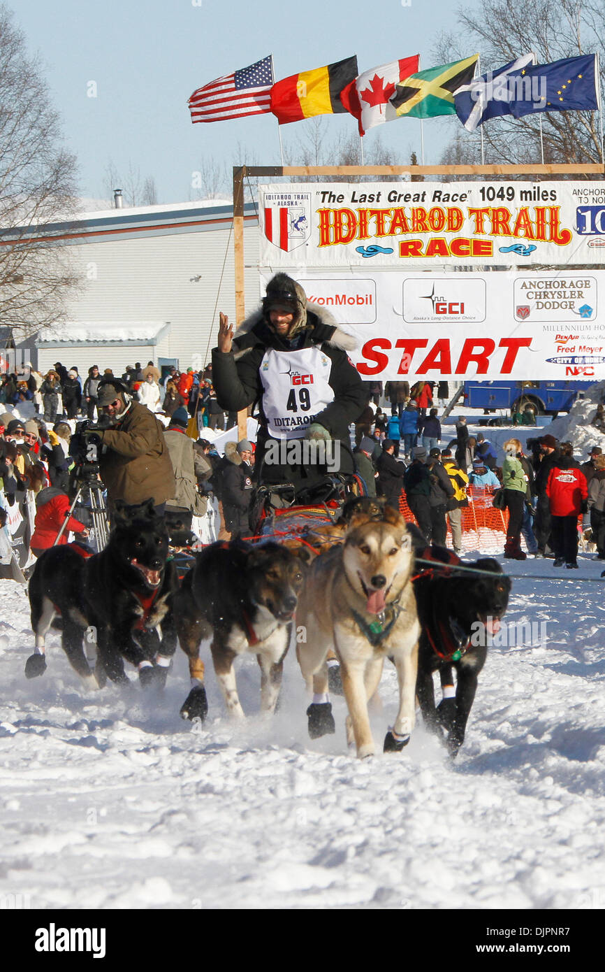Mar 07, 2010 Willow, Alaska, USA Threetime defending Iditarod