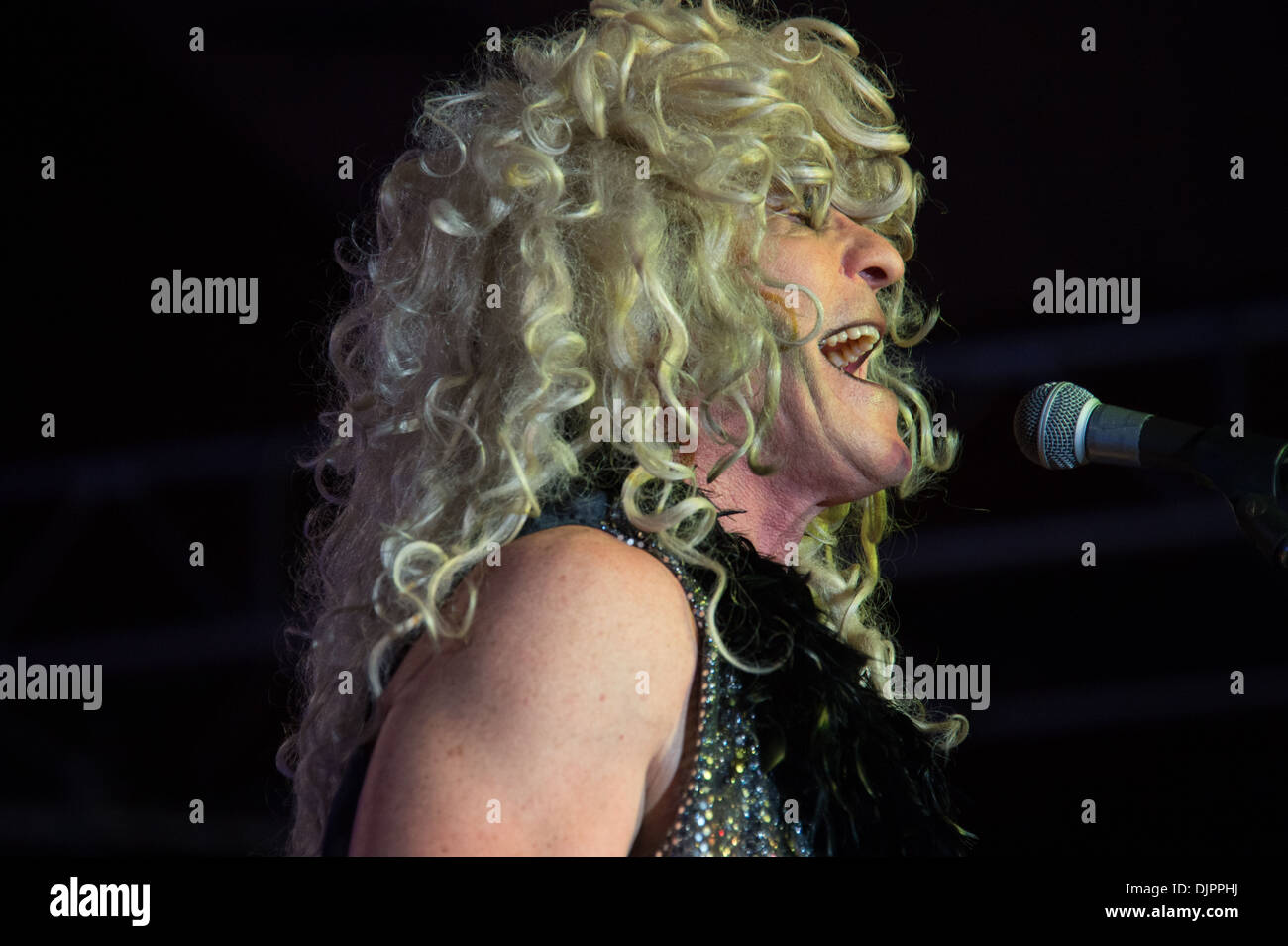Fee Waybill of The Tubes performs at Thunder Valley Casino Resort in Lincoln, California Stock Photo