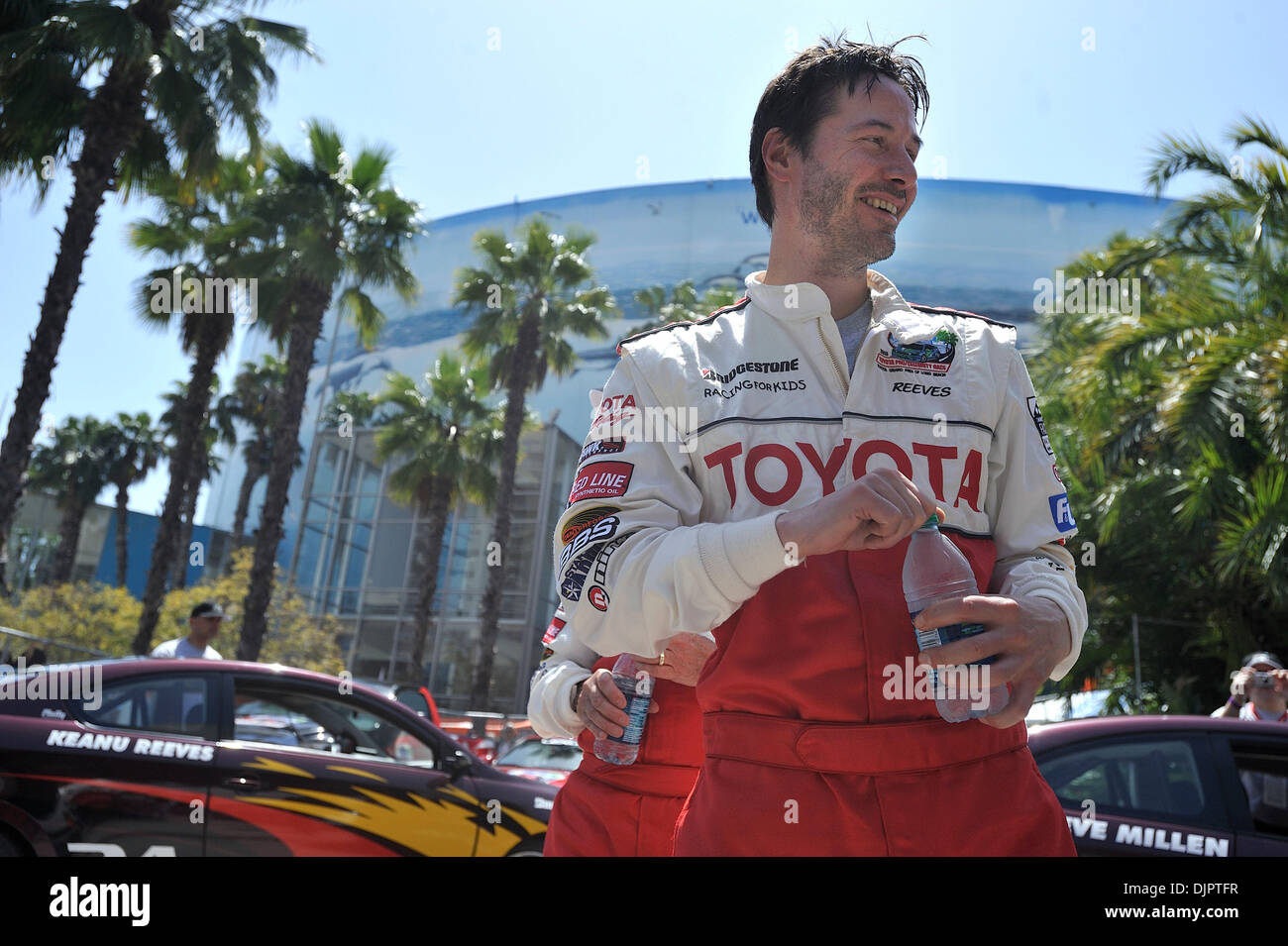Long Beach Calif Keanu Reeves Chat After Practice For The Pro Celebrity Race During The Toyota Grand Prix Of Long Beach Calf On April 16 10 Photo By Jeff Gritchen Long