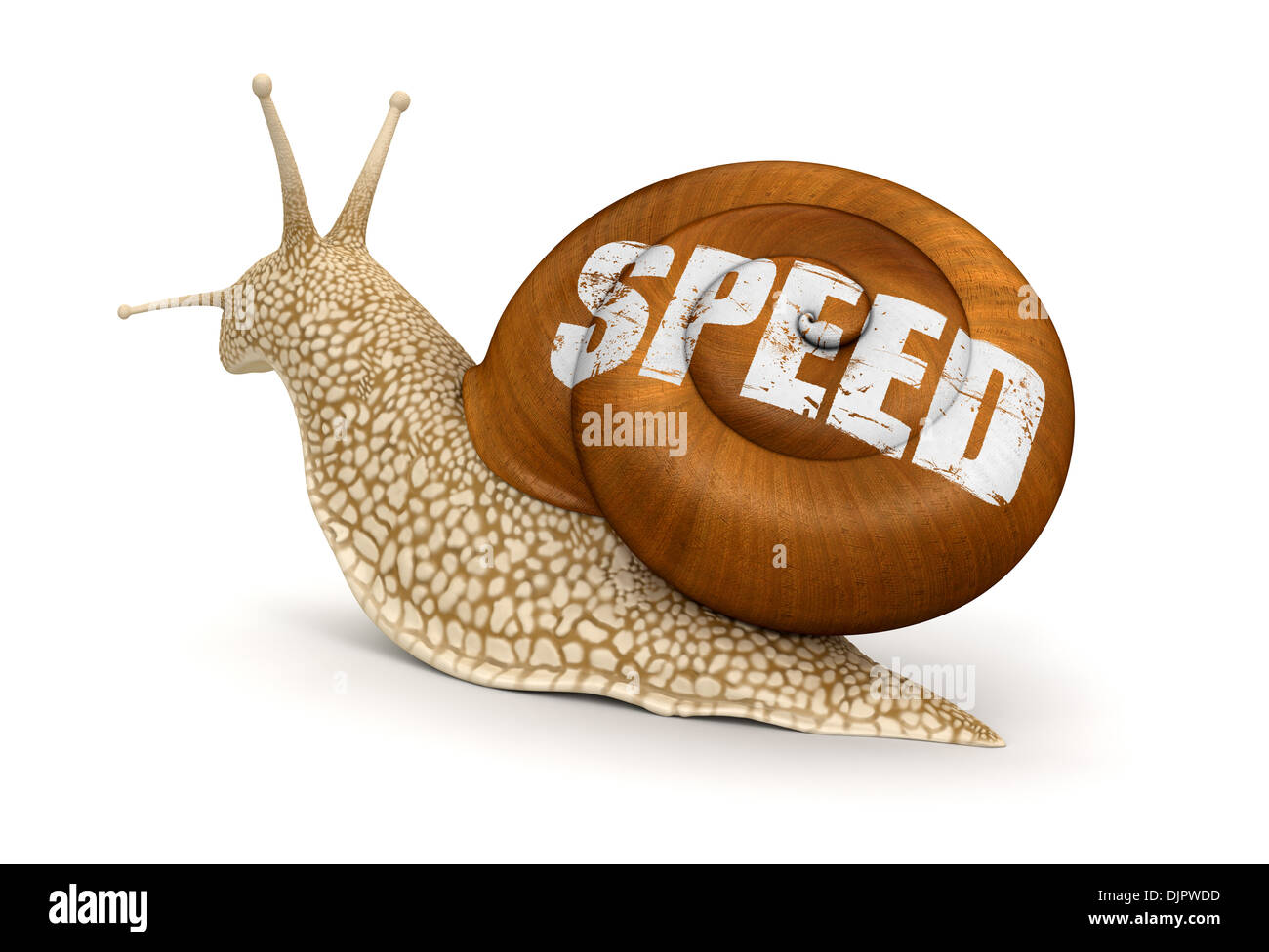 Speed Snail (clipping path included Stock Photo Alamy