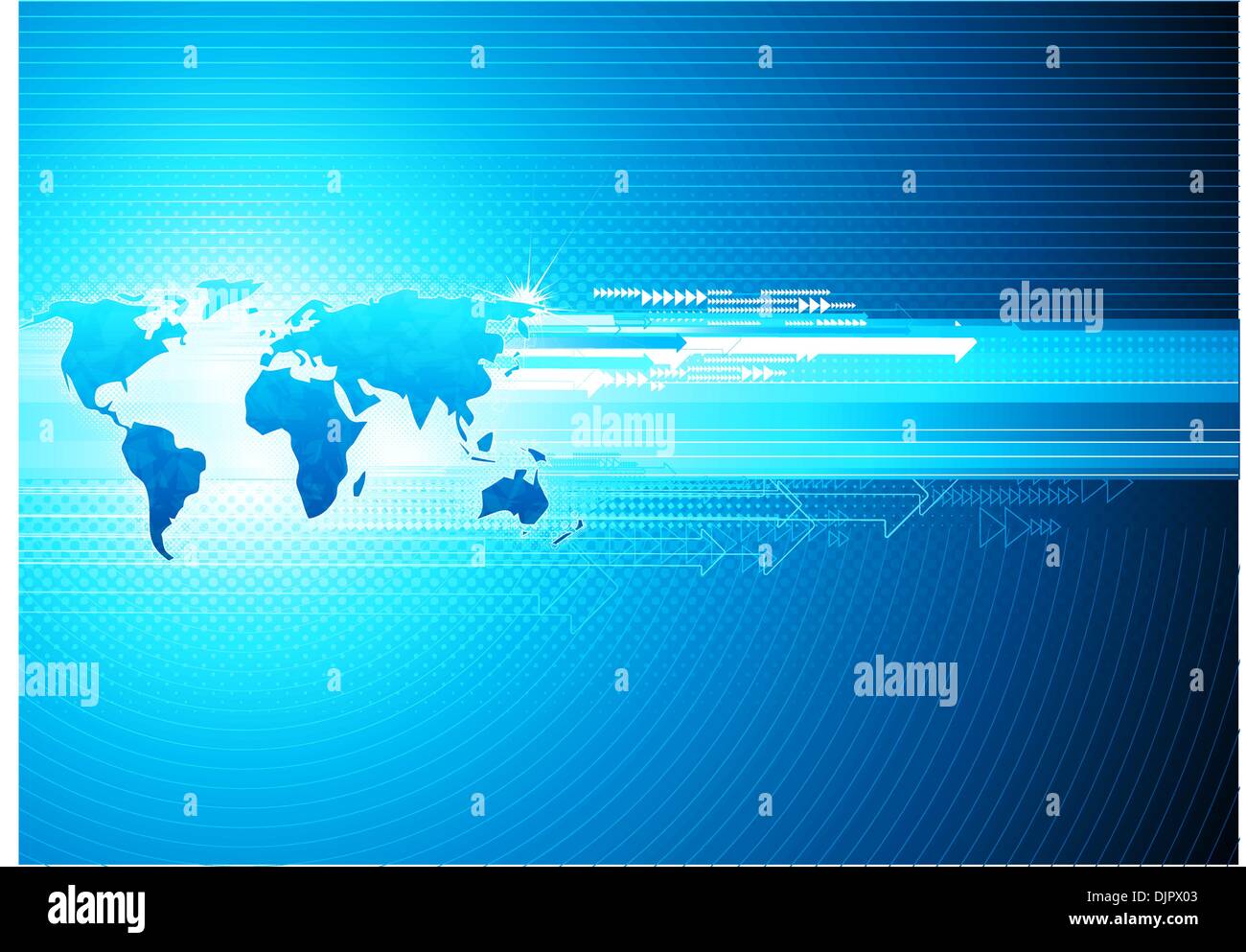 Vector illustration of blue abstract hi-tech Background with Glossy ...