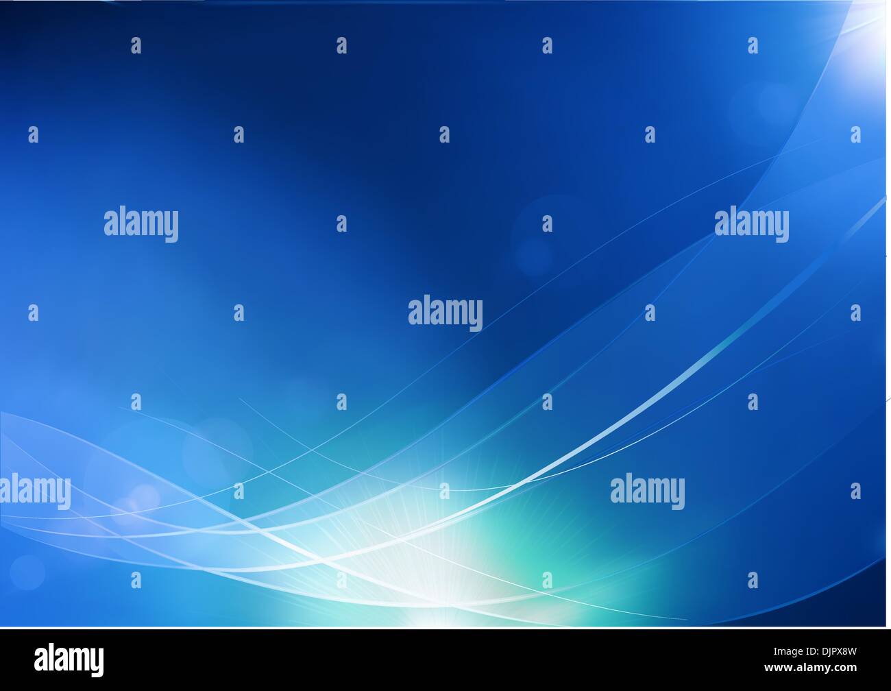 Vector illustration of blue abstract background made of light splashes ...