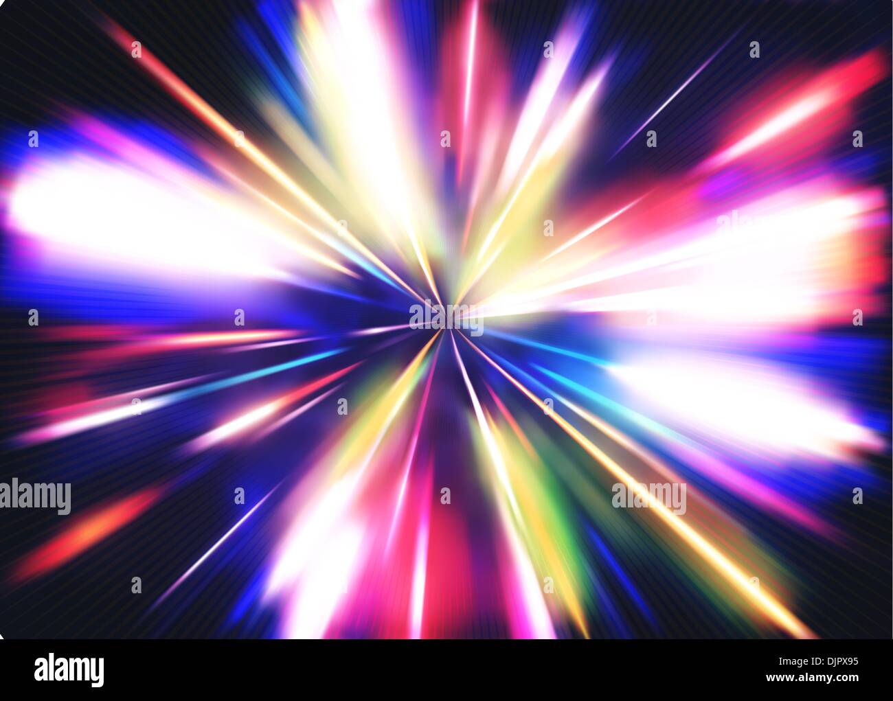Vector illustration of abstract background with blurred magic neon ...