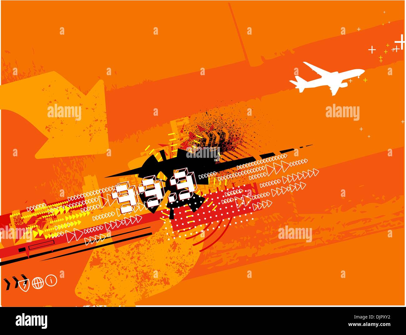 Vector illustration of grunge abstract urban background Stock Vector ...
