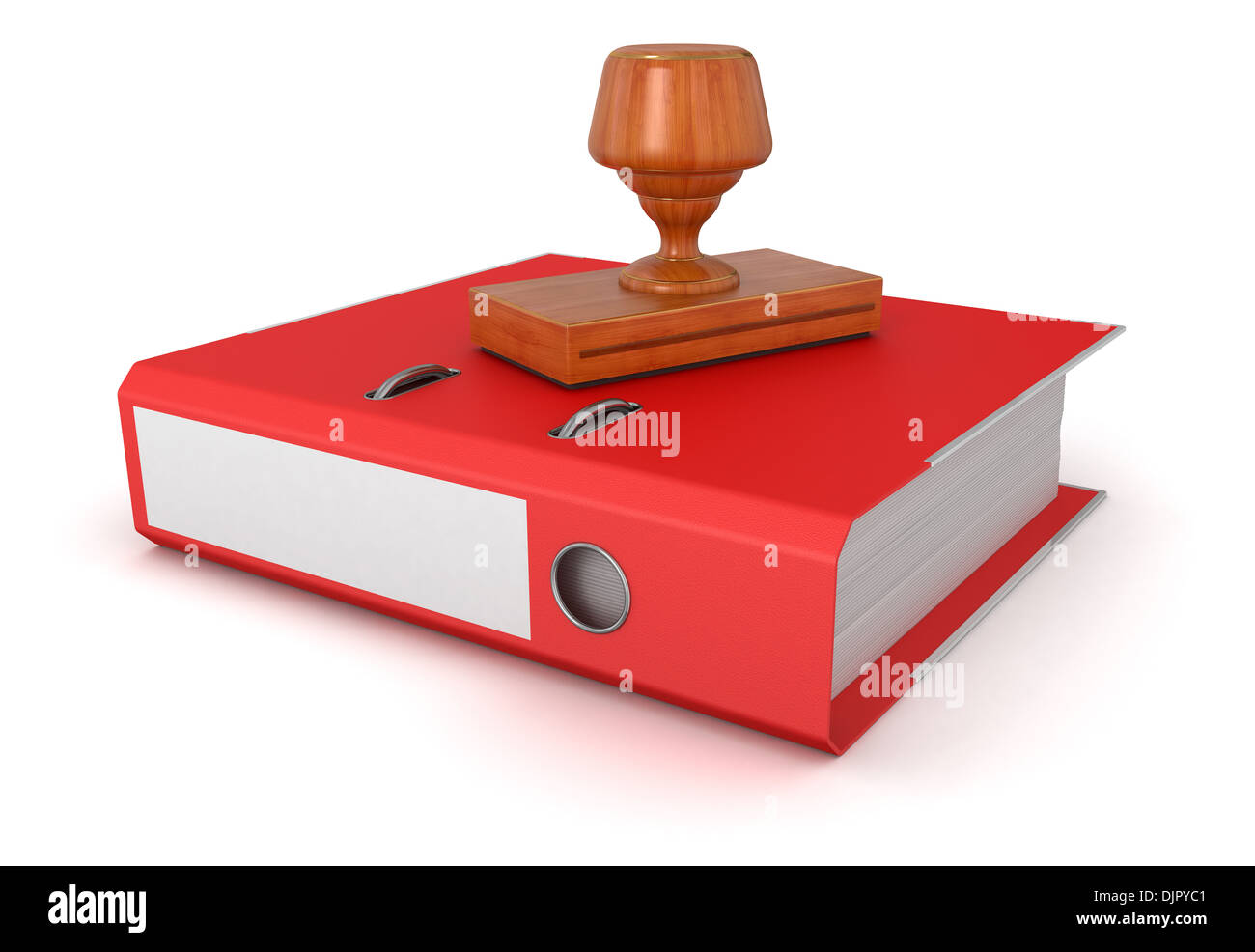 Rubber Stamp and Document Stock Photo - Alamy