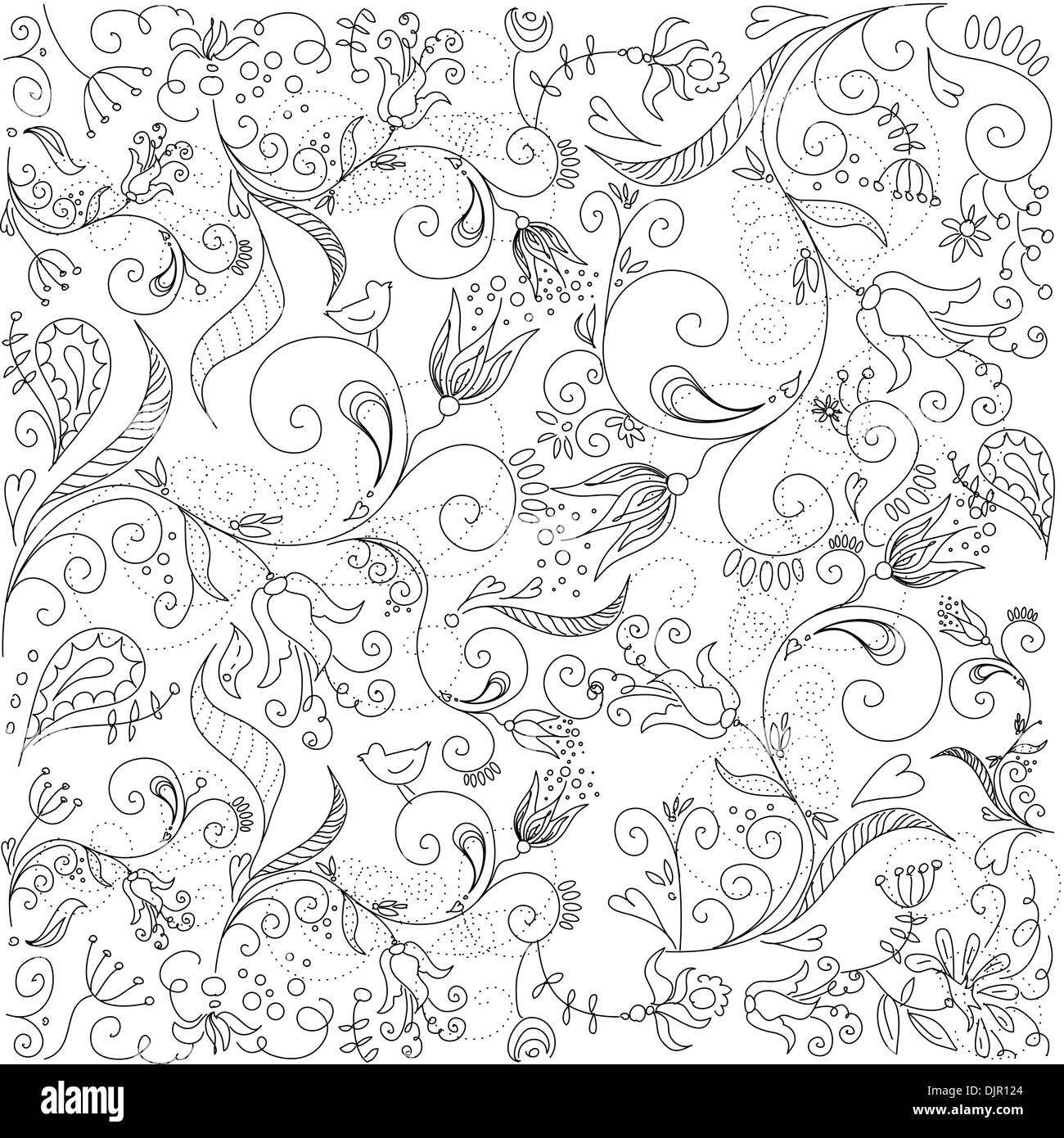 Floral greeting card Stock Vector Image & Art - Alamy