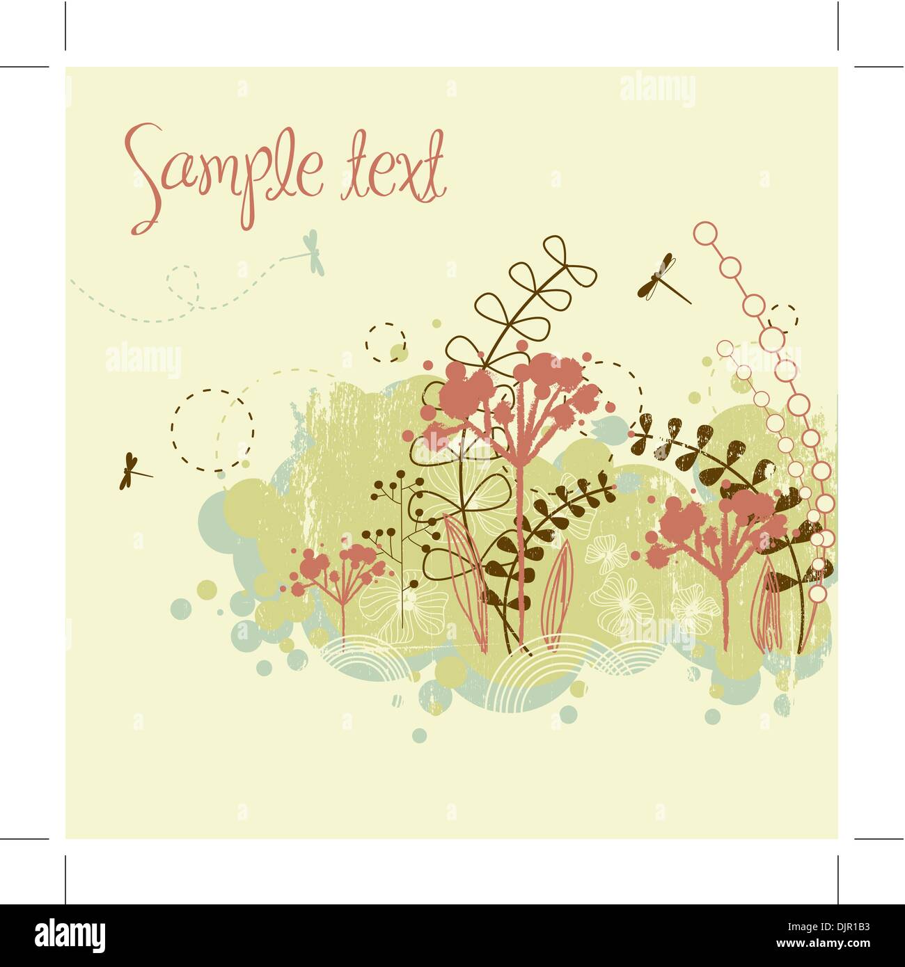 Grunge flower background Stock Vector Image & Art - Alamy