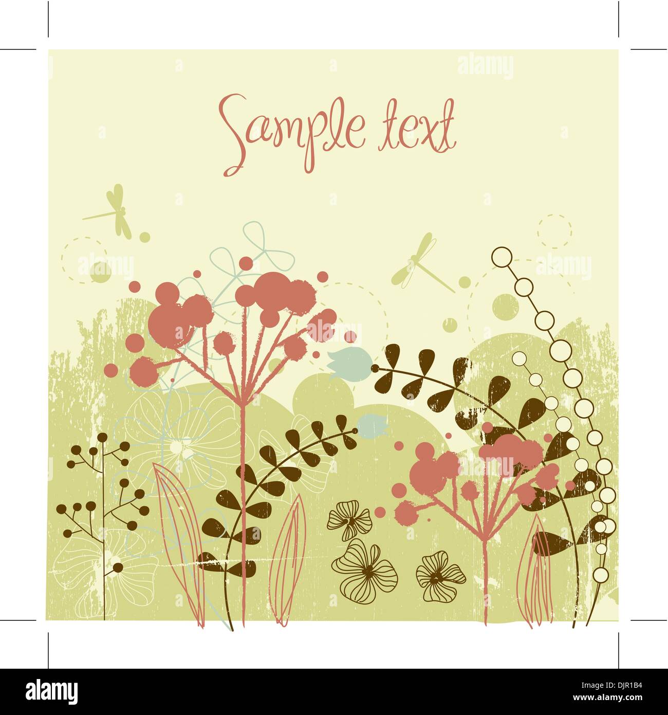 Grunge flower background Stock Vector Image & Art - Alamy