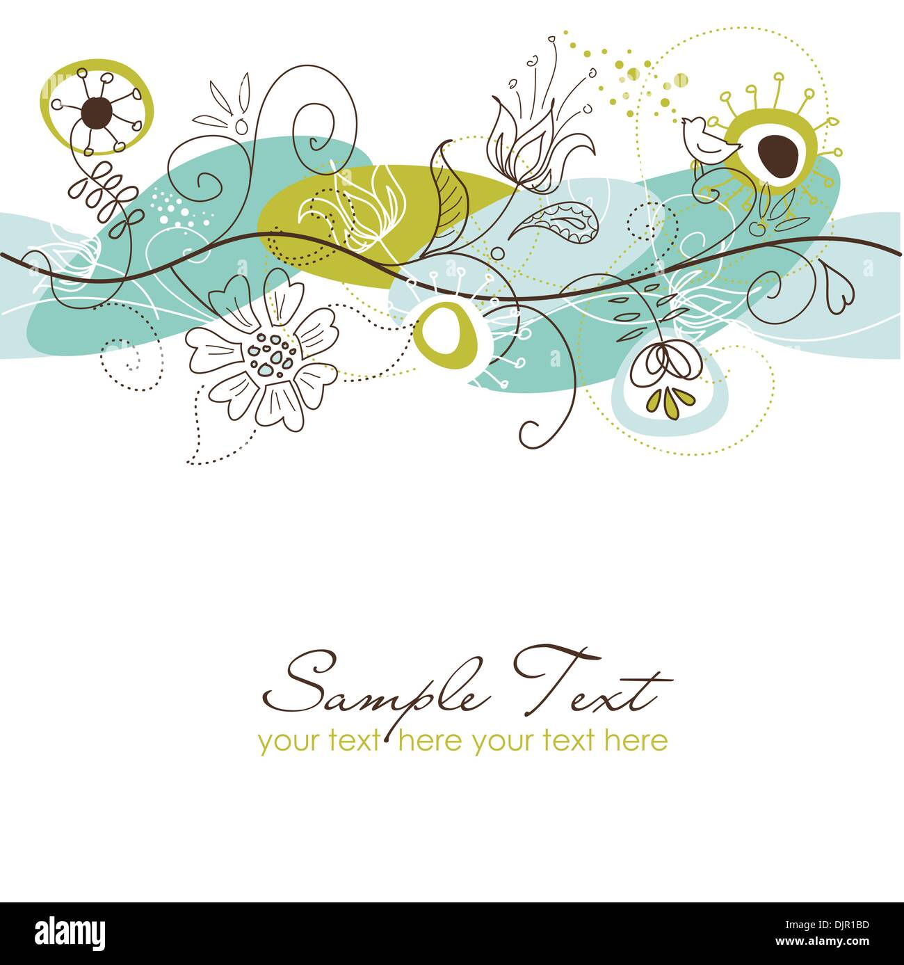 Retro floral seamless background Stock Vector Image & Art - Alamy
