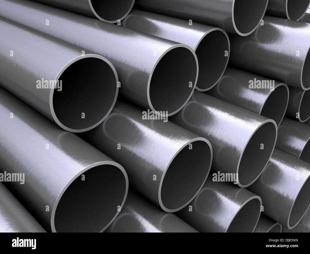 Three metal pipes close hi-res stock photography and images - Alamy