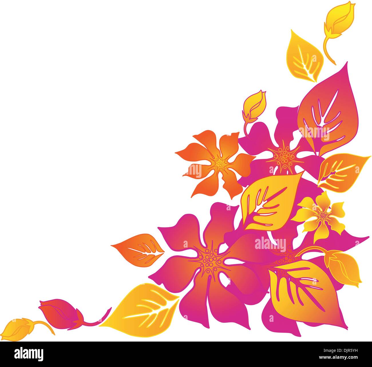 Hawaiian abstract flower background Stock Vector Image & Art Alamy