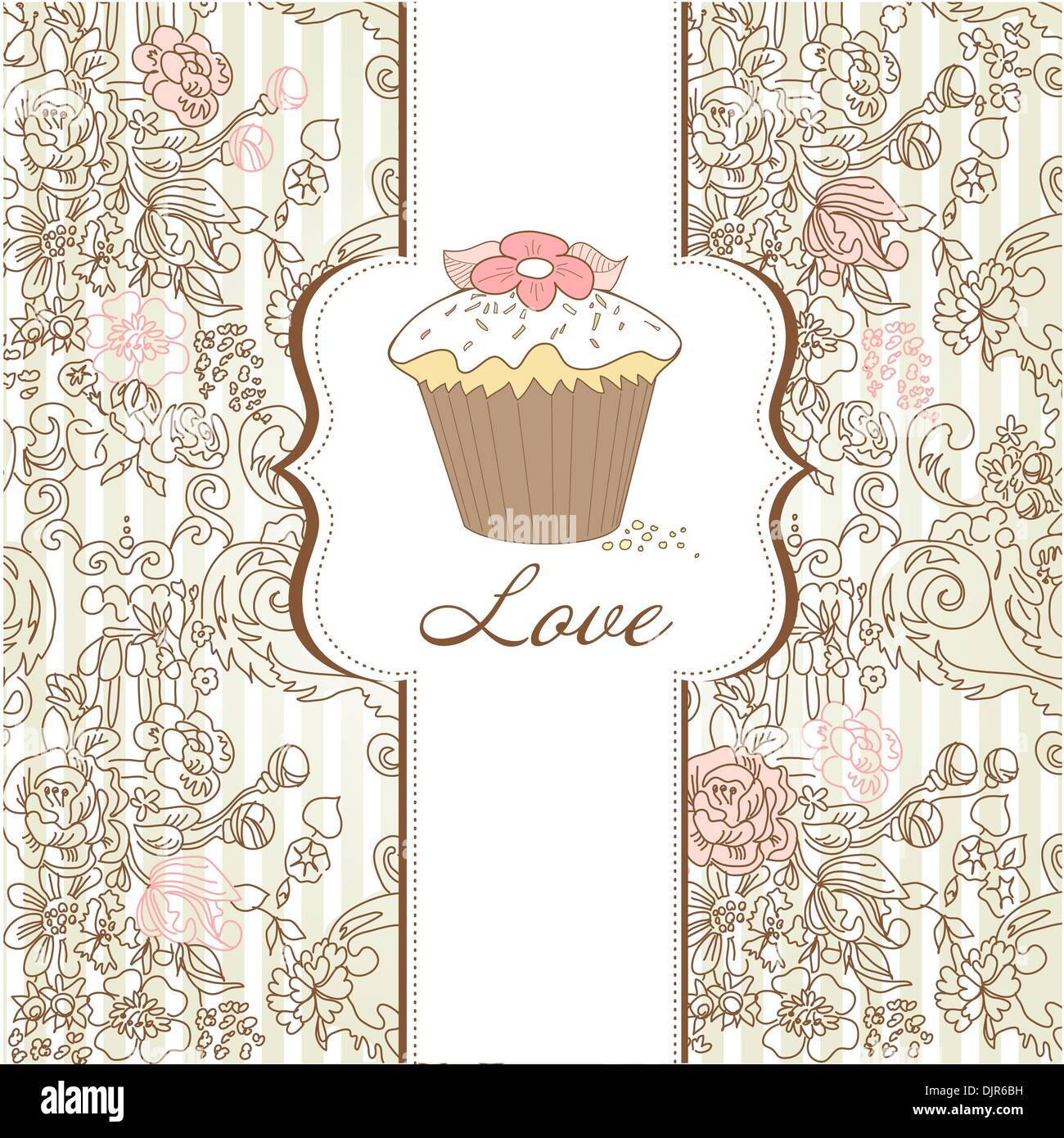 I Love Cupcakes! Stock Vector