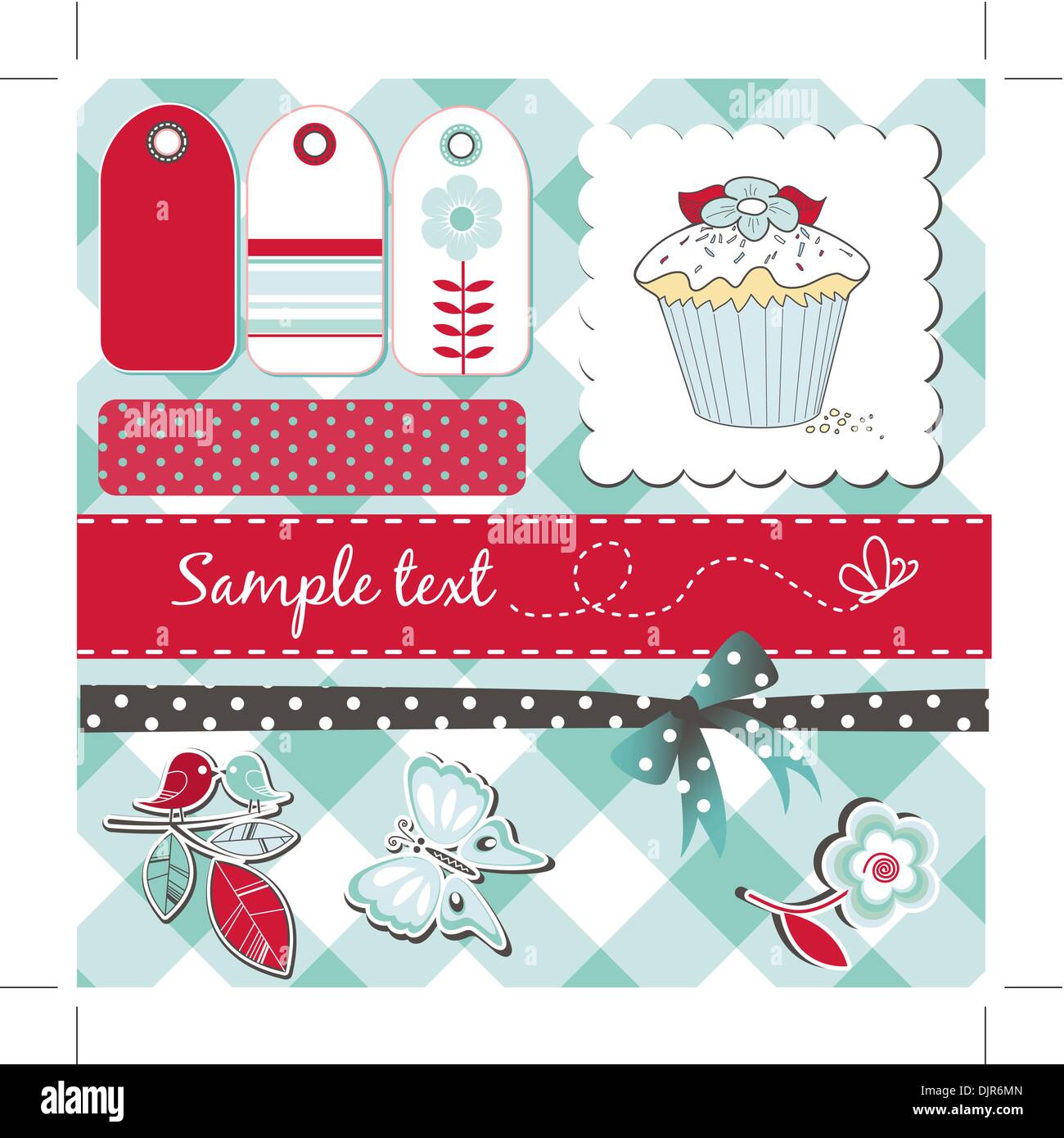 scrapbooking elements Stock Vector