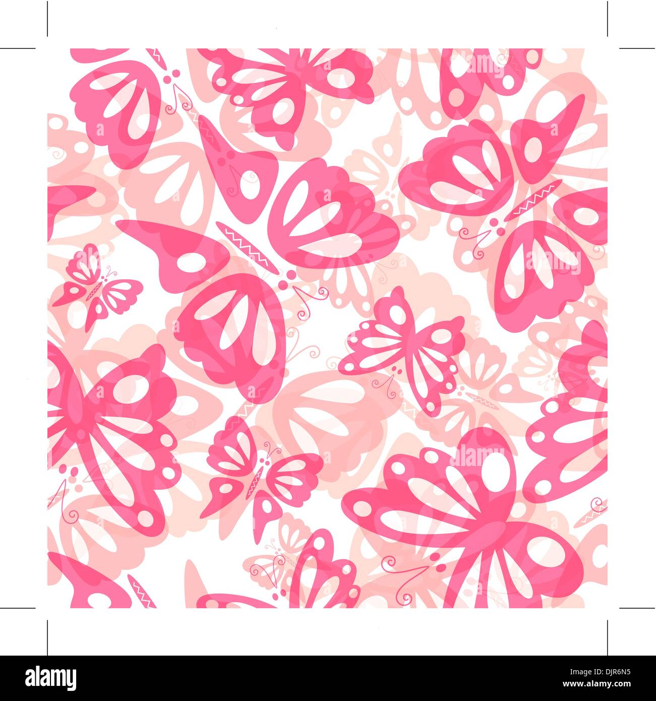 butterfly seamless pattern Stock Vector Image & Art - Alamy