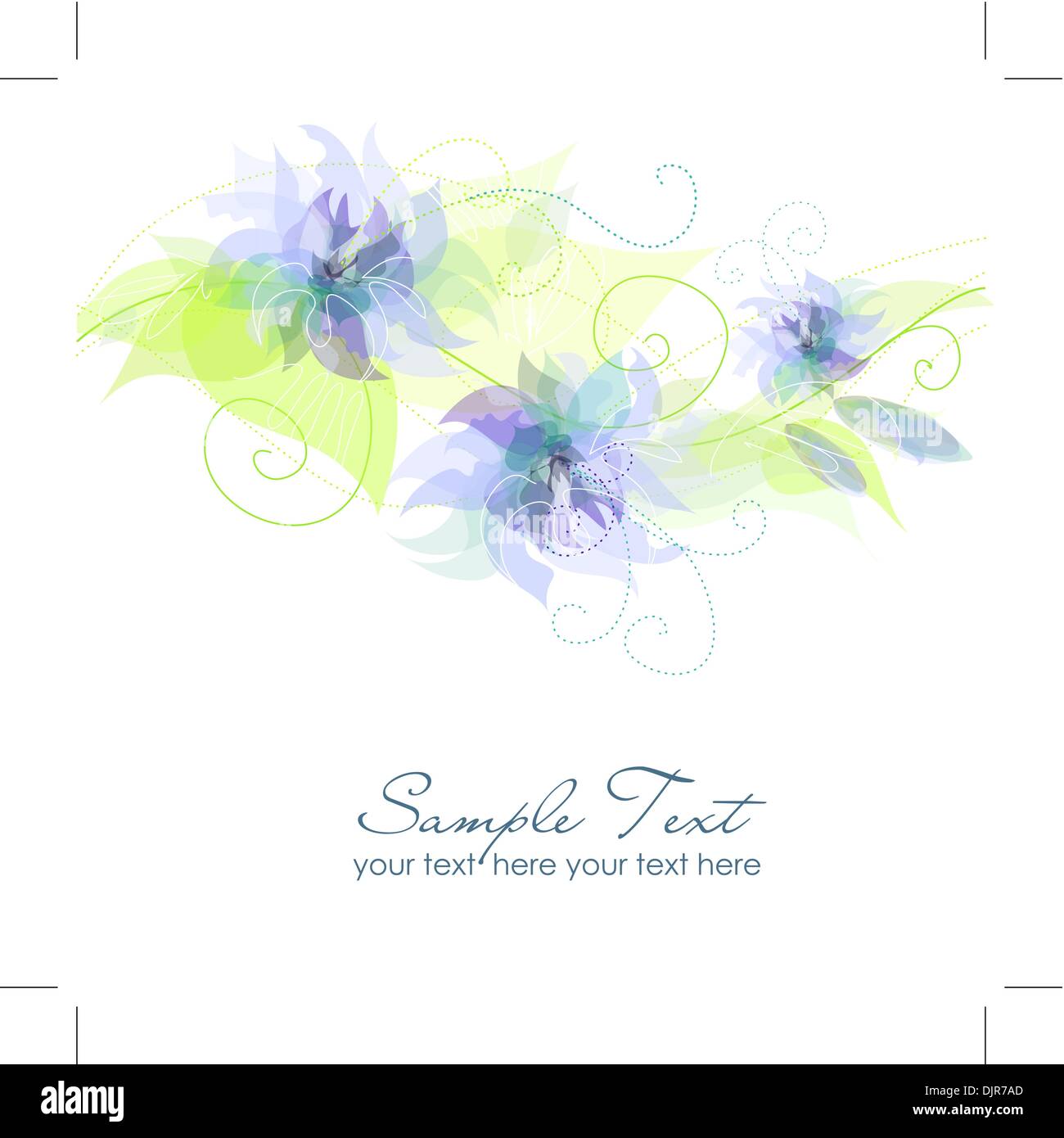 Blue Flower Background Stock Vector Image & Art Alamy