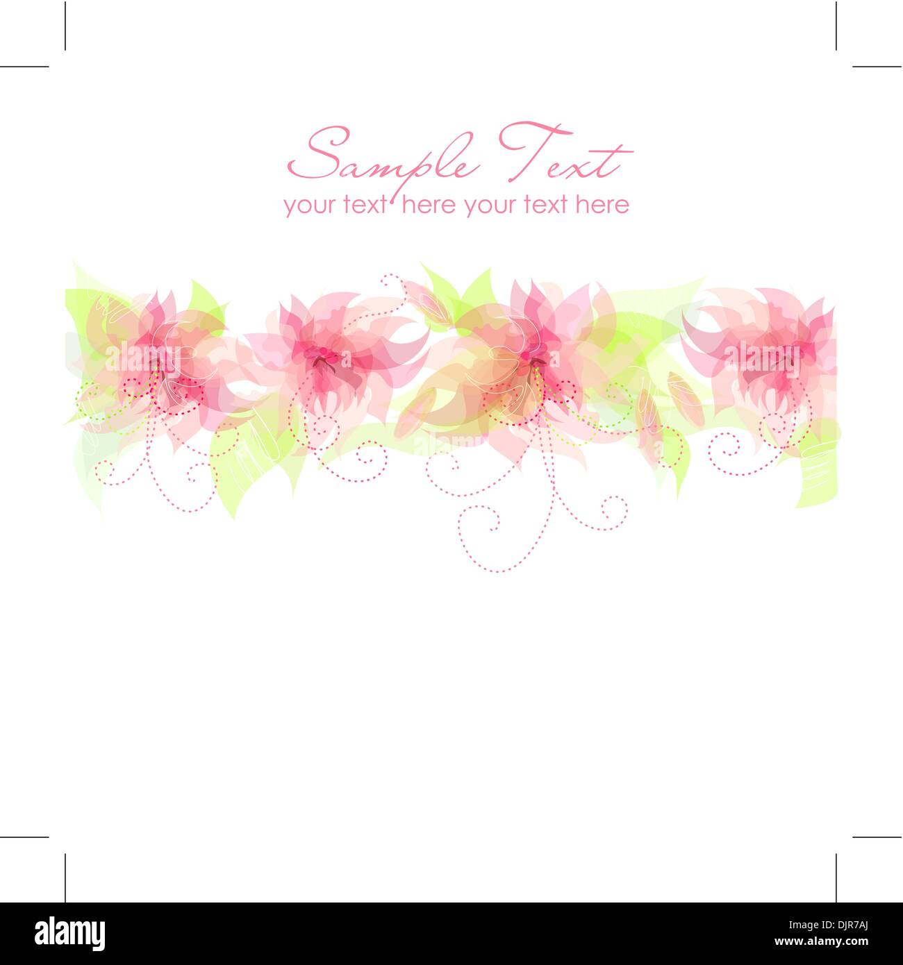 Romantic Flower Background Stock Vector Image & Art - Alamy