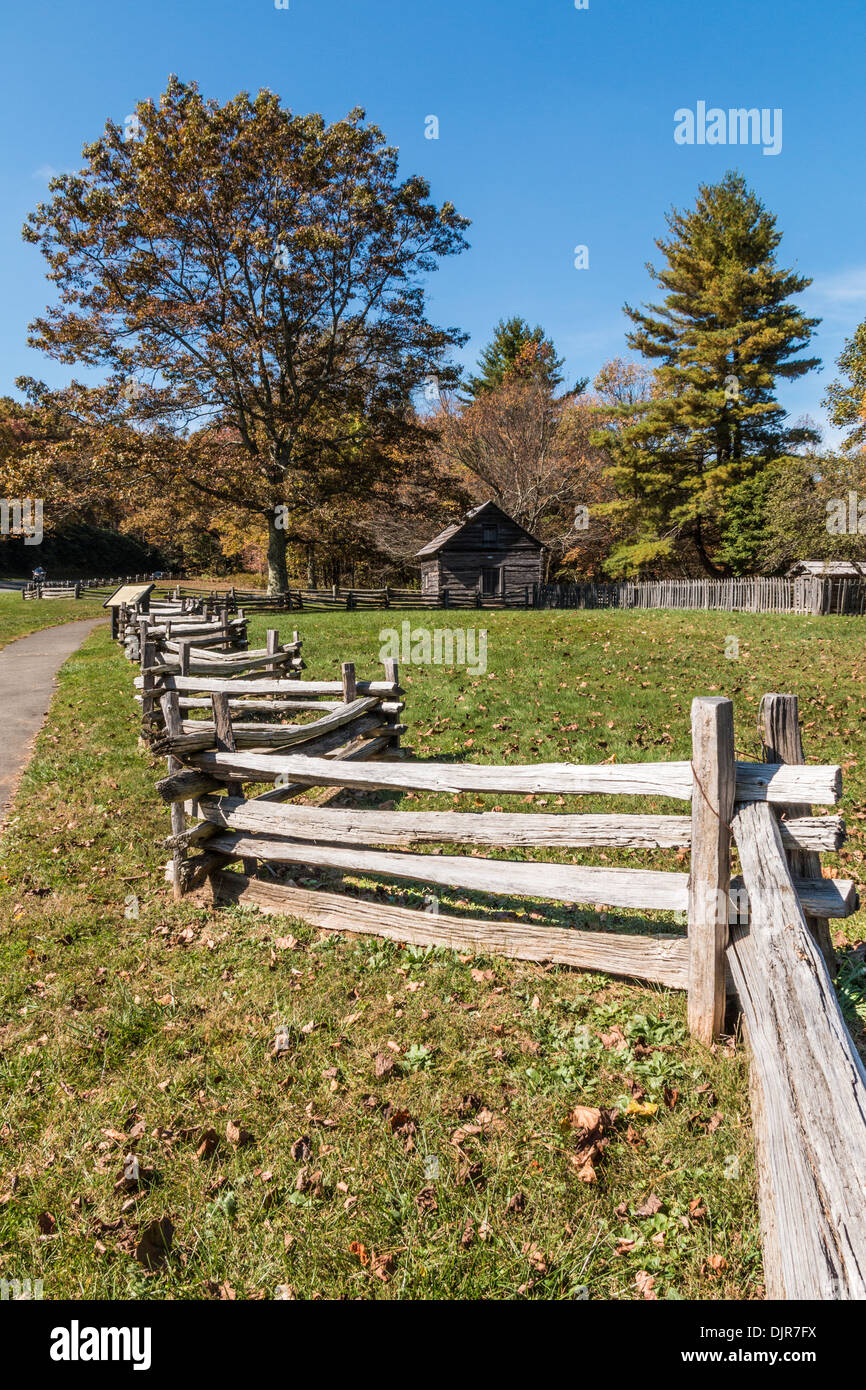 Puckett Cabin On Blue Ridge Parkway Stock Photo 63205742 Alamy