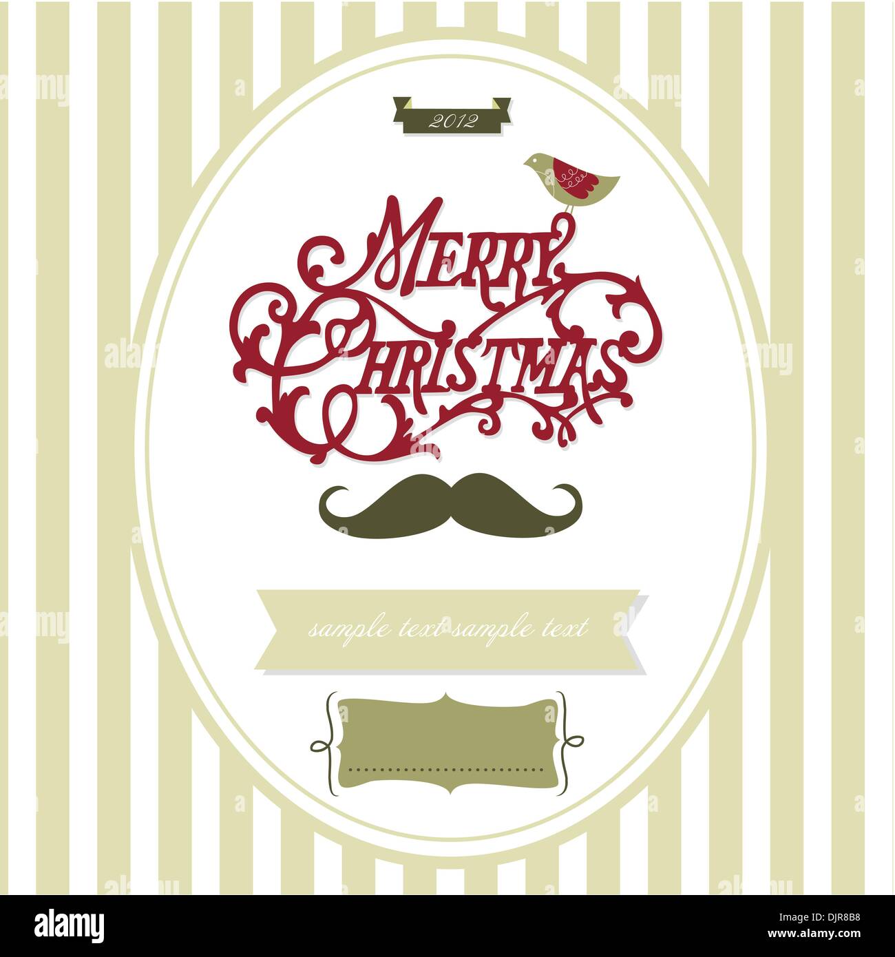Vintage Christmas template Stock Vector Image & Art Alamy