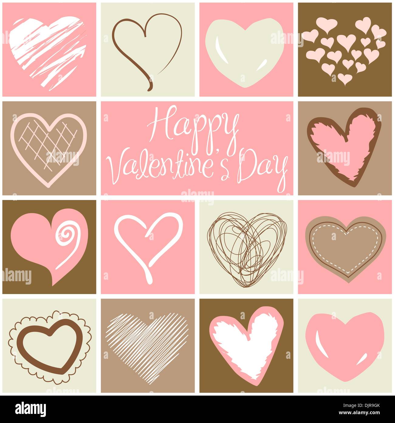 Valentine heart greeting card. Vector Stock Vector Image & Art - Alamy
