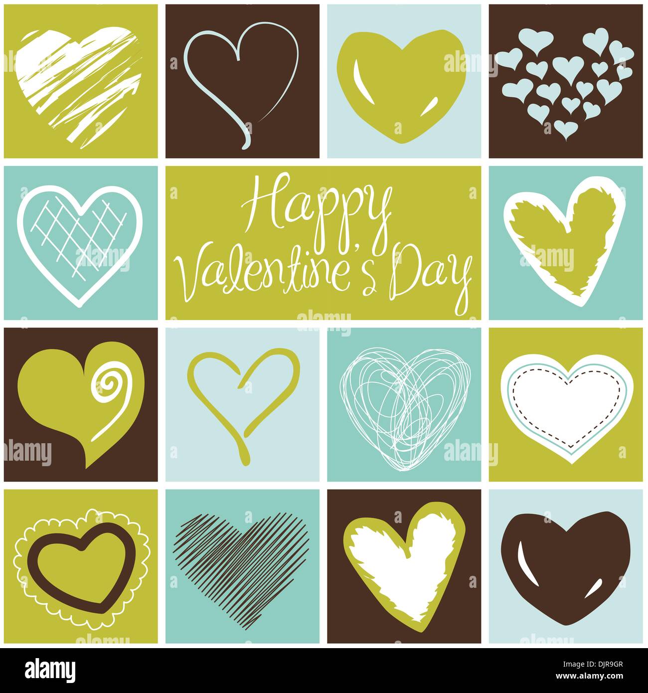 Valentine heart greeting card. Vector Stock Vector Image & Art - Alamy