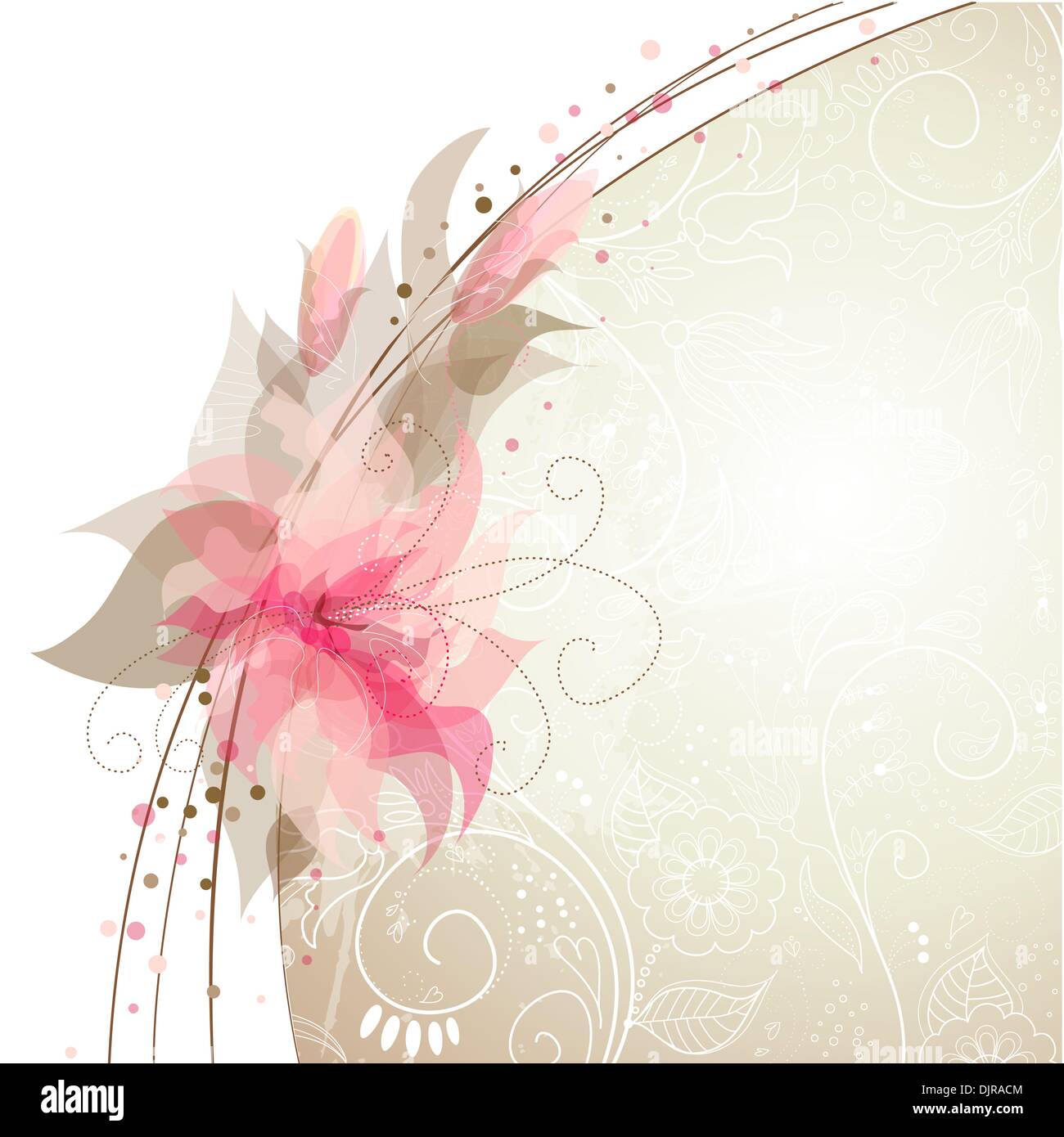 Romantic Flower Background Stock Vector