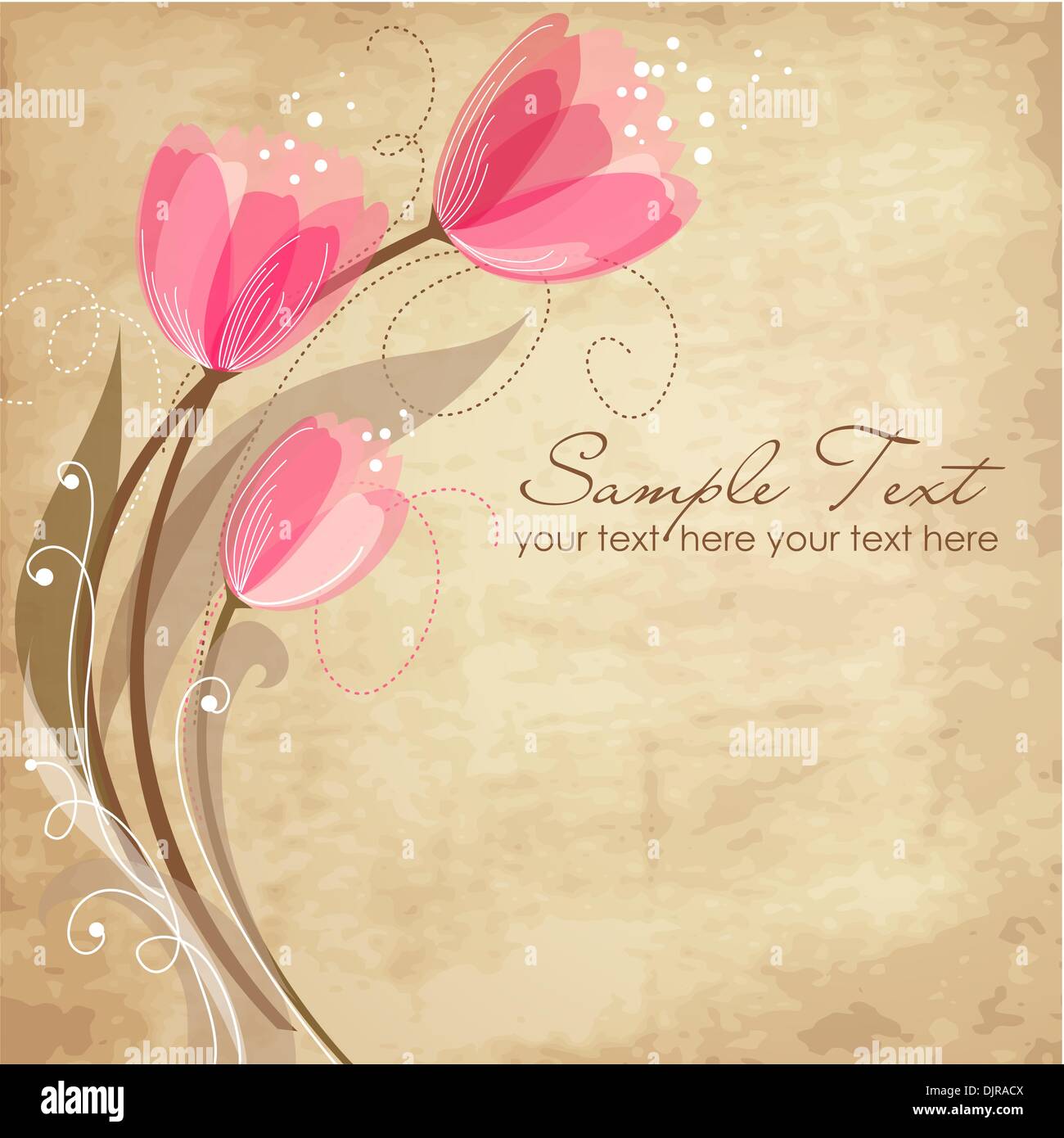 Romantic Flower Background Stock Vector Image & Art - Alamy