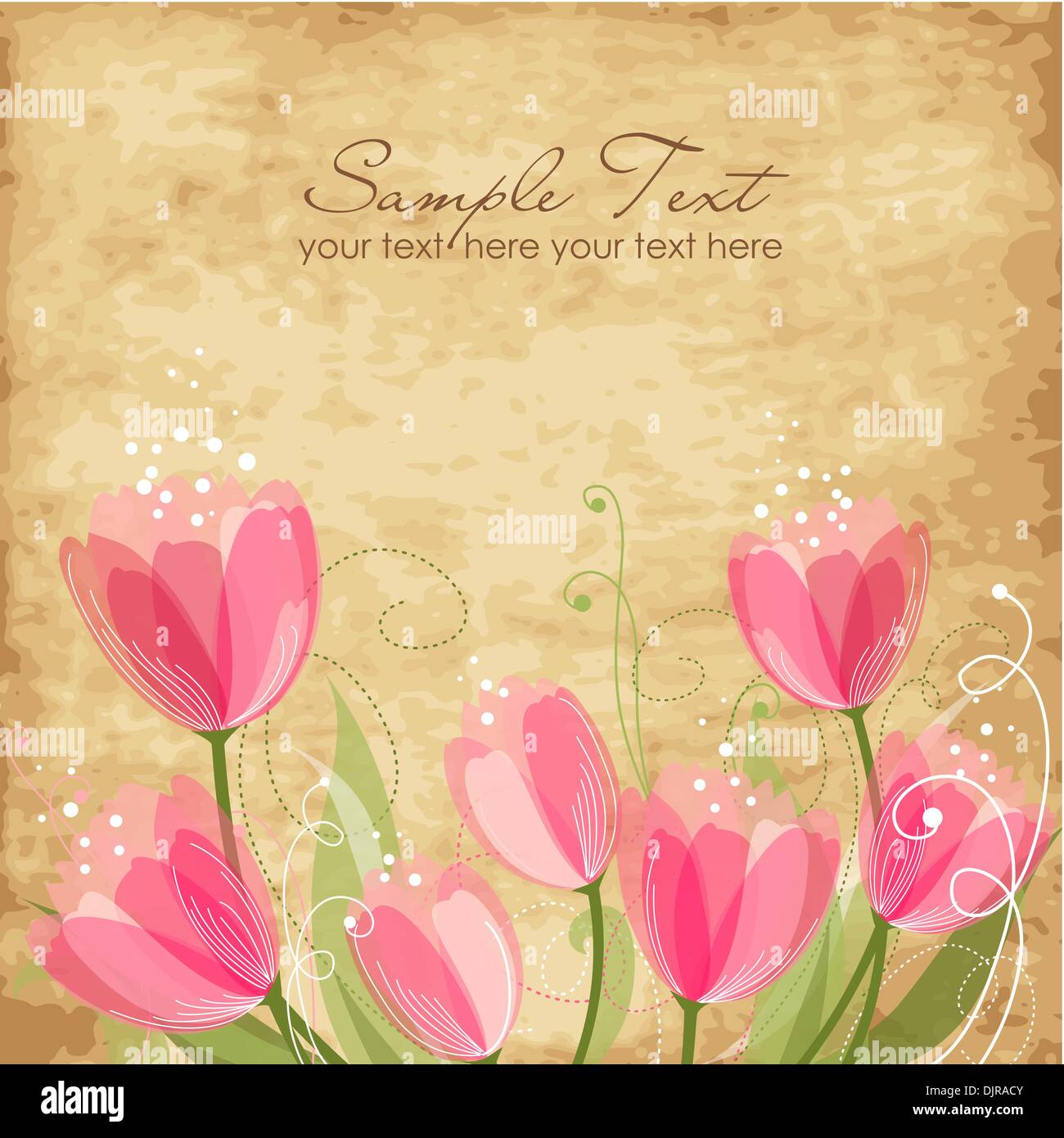 Romantic Flower Background Stock Vector Image & Art - Alamy
