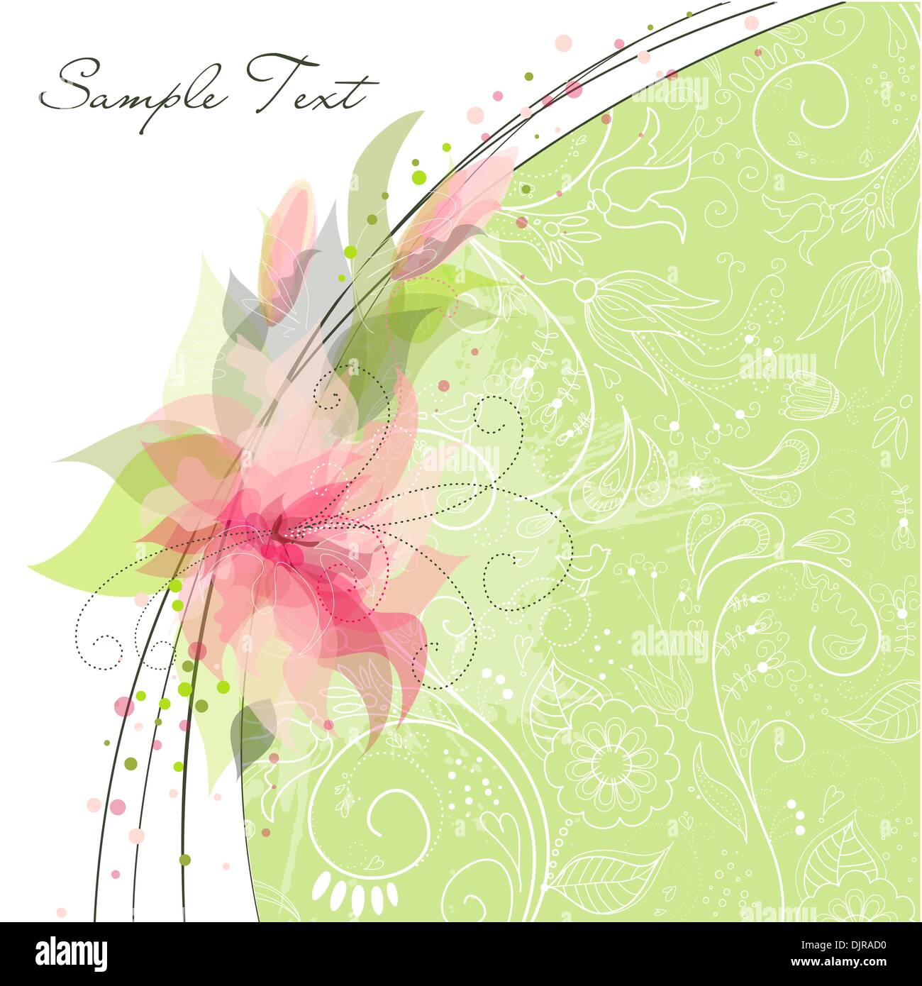 Romantic Flower Background Stock Vector Image & Art - Alamy