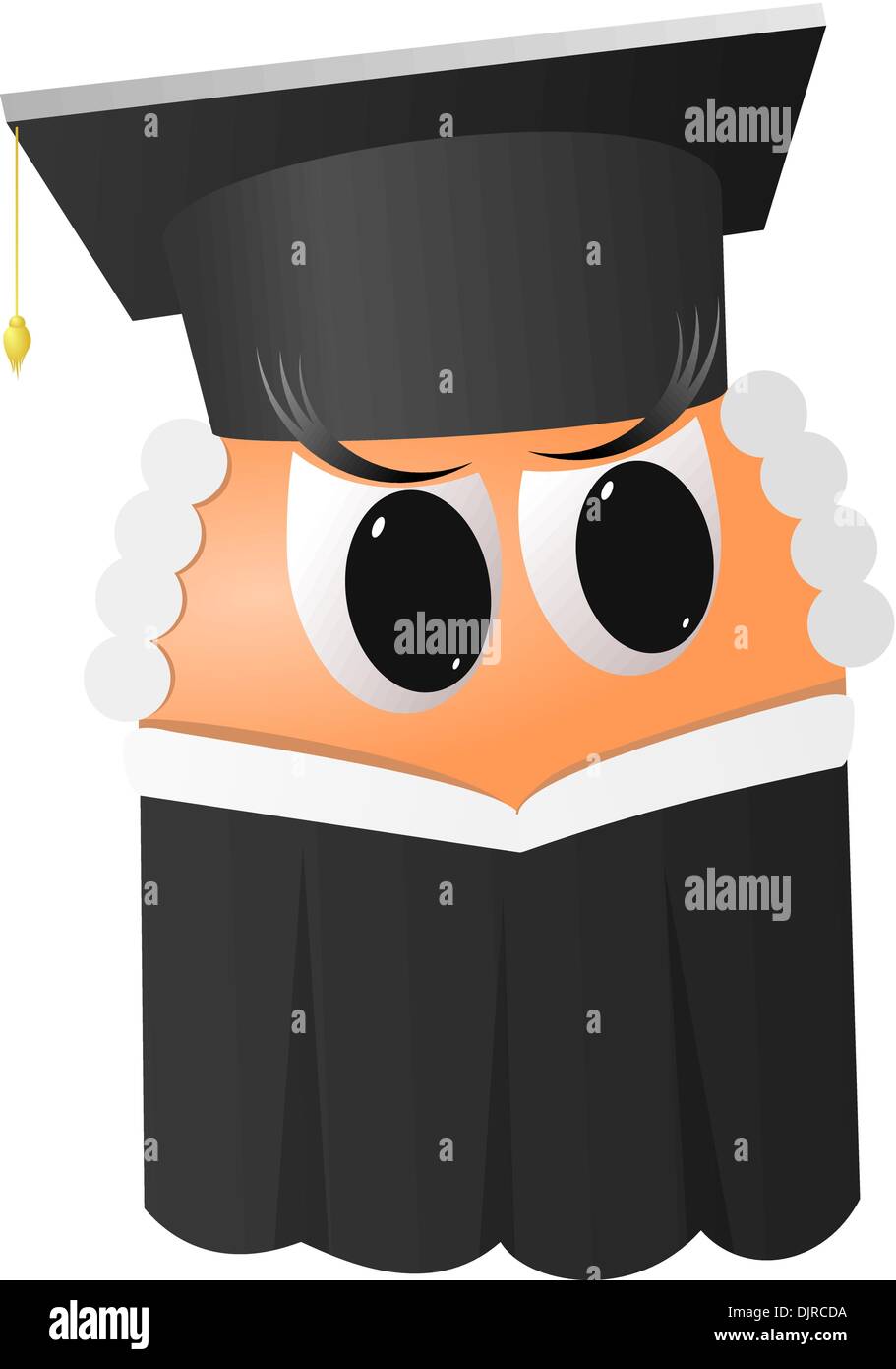 Judge wig black Stock Vector Images - Alamy