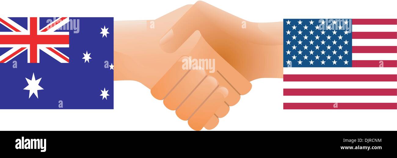 Sign of friendship the U.S. and Australia Stock Vector Image & Art - Alamy