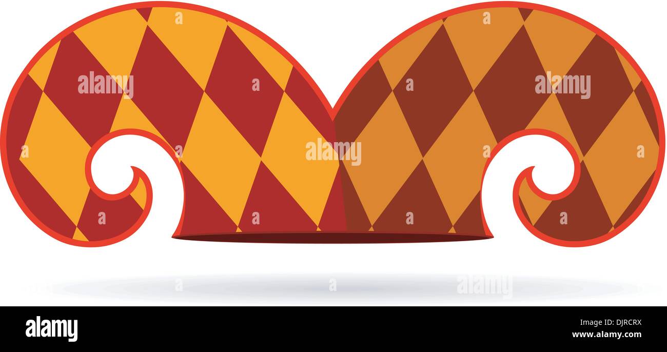 Vector illustration of a jester hat Stock Vector