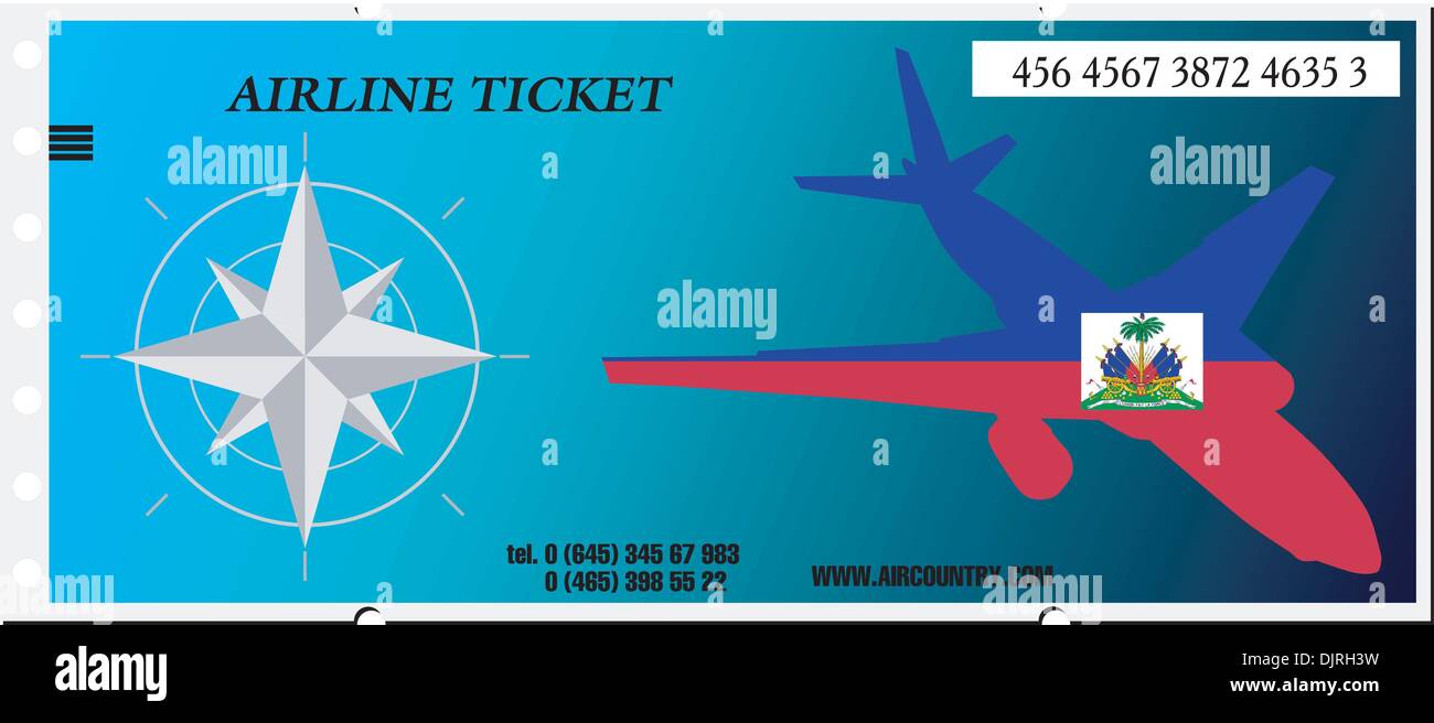 Vector illustration ticket to Haiti Stock Vector Image & Art - Alamy
