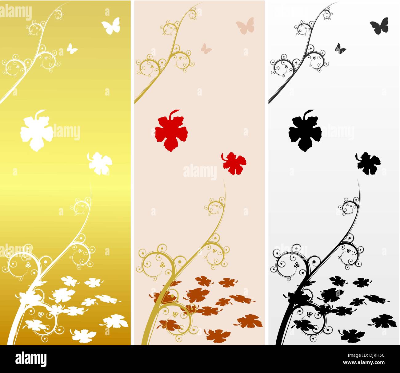 Autumn background with maple leaves. vector Stock Vector Image & Art ...