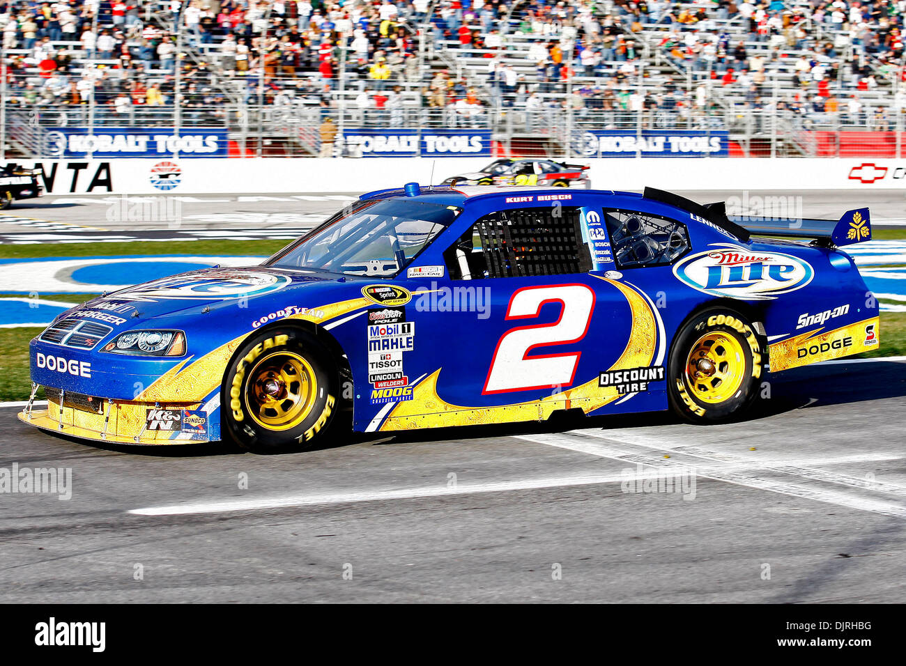 Mar. 07, 2010 - Atlanta, Georgia, U.S - 07 March 2010: Miller Lite driver Kurt  Busch #2 during, image size:1300x956