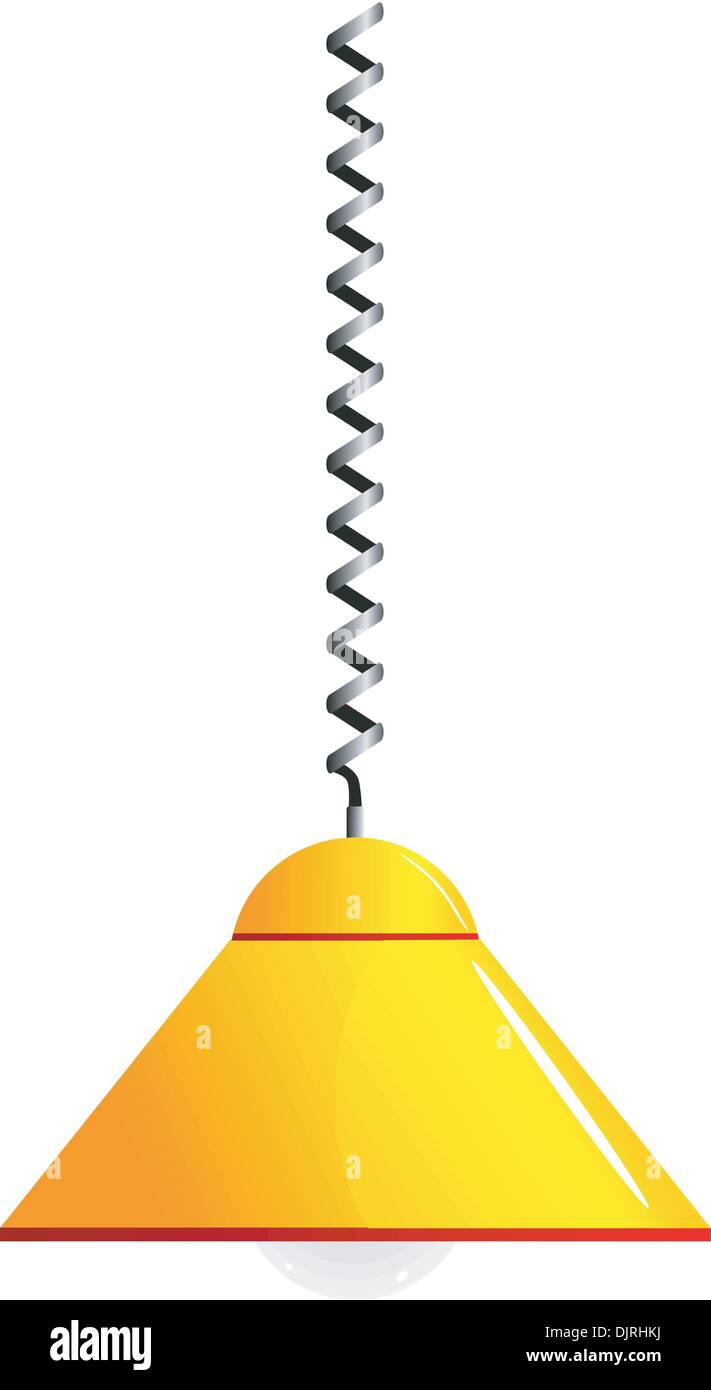 Vector image of a yellow lamp Stock Vector Image & Art - Alamy
