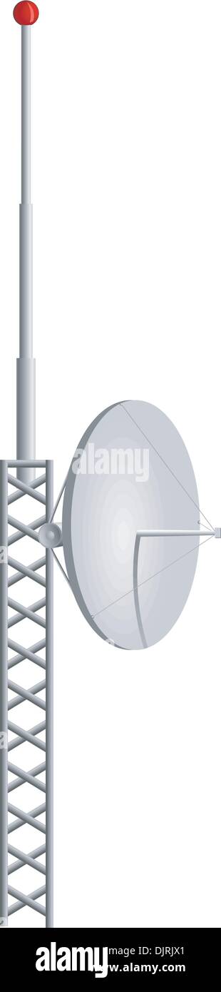 Vector illustration of mobile antennas Stock Vector