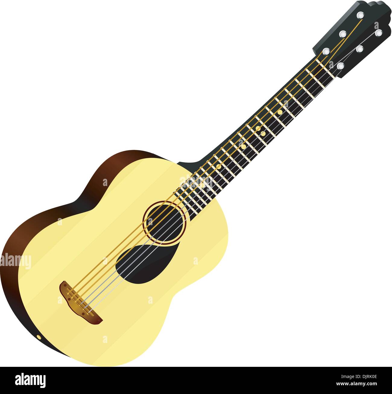 Vector illustration of an acoustic guitar Stock Vector Image & Art - Alamy