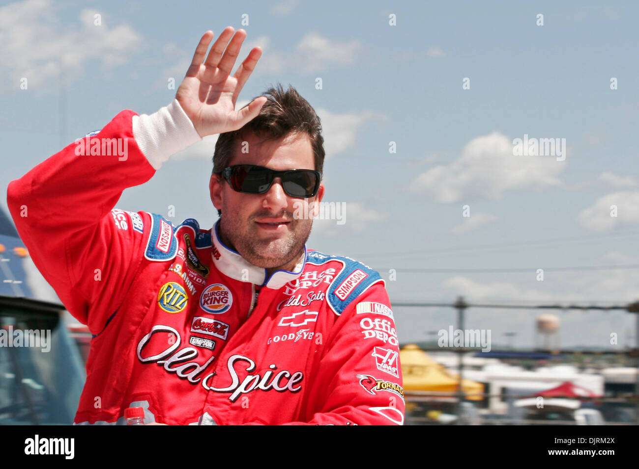 Apr. 25, 2010 - Lincoln, Alabama, U.S - 25 April 2010: Old Spice Matterhorn/Office Depot driver Tony Stewart (14) prior to the Aaron's 499 at Talladega SuperSpeedway in Lincoln, Alabama. (Credit Image: © Jason Clark/Southcreek Global/ZUMApress.com) Stock Photo