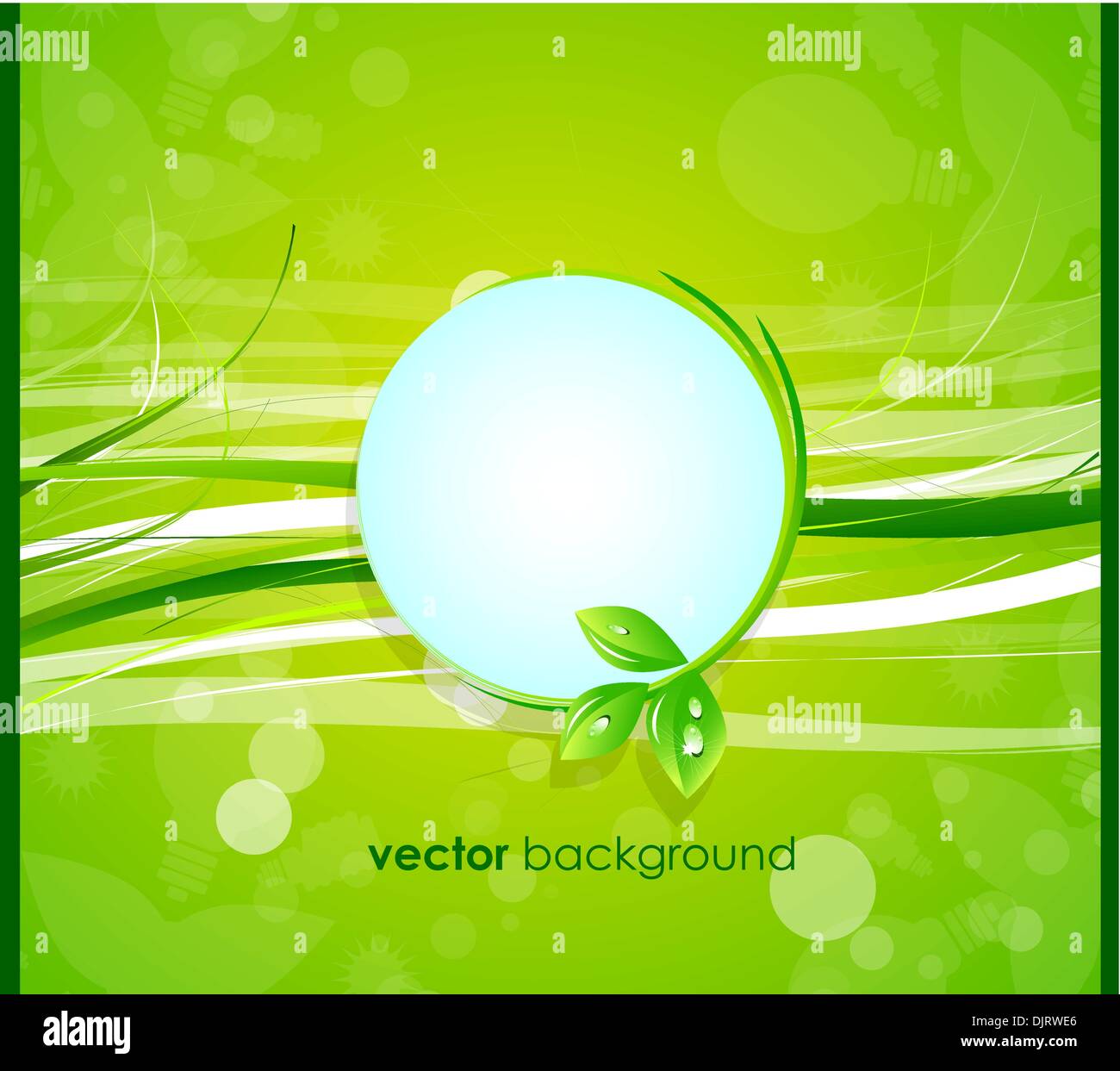 Abstract green nature eco concept Stock Vector Image & Art - Alamy