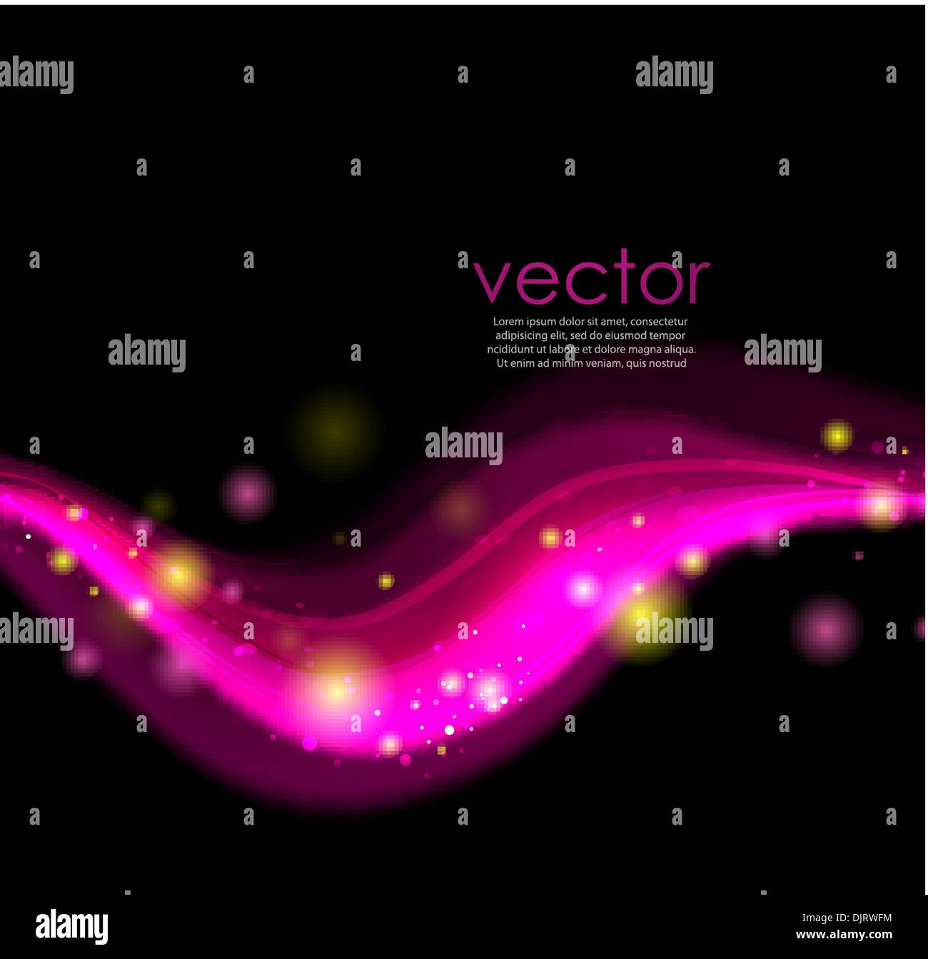Vector abstract wave on dark background Stock Vector Image & Art - Alamy