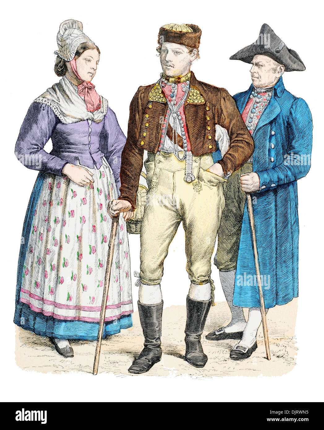 German Clothing 1800s