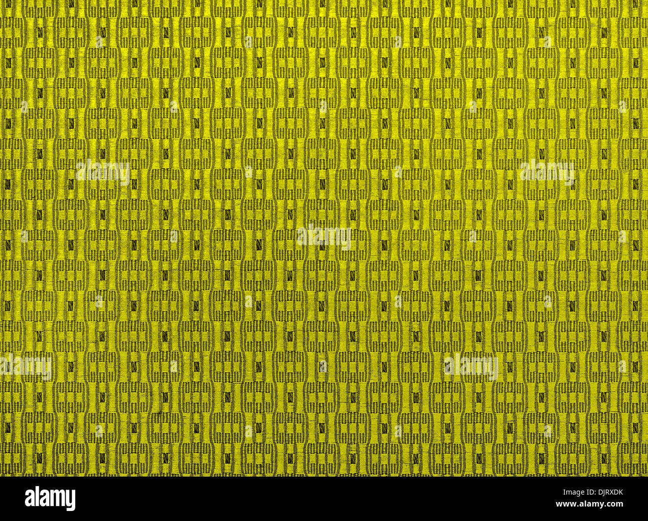 Textile yellow flax fabric wickerwork texture background Stock Photo