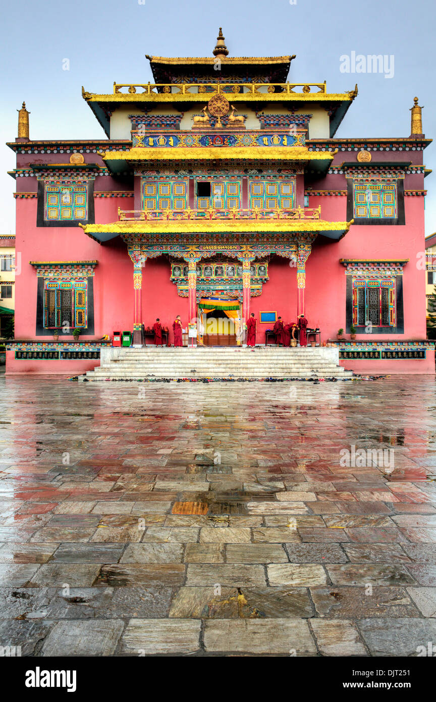 Shechen Tibetan monastery, Kathmandu, Nepal Stock Photo